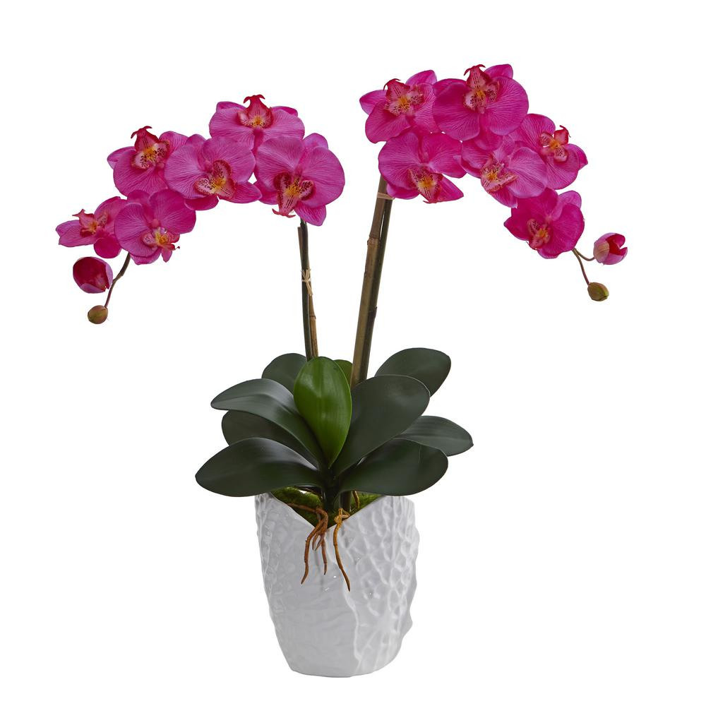 17 Nice Plastic Floral Vases wholesale 2024 free download plastic floral vases wholesale of artificial plants flowers home accents the home depot intended for double phalaenopsis orchid artificial arrangement in white ceramic vase