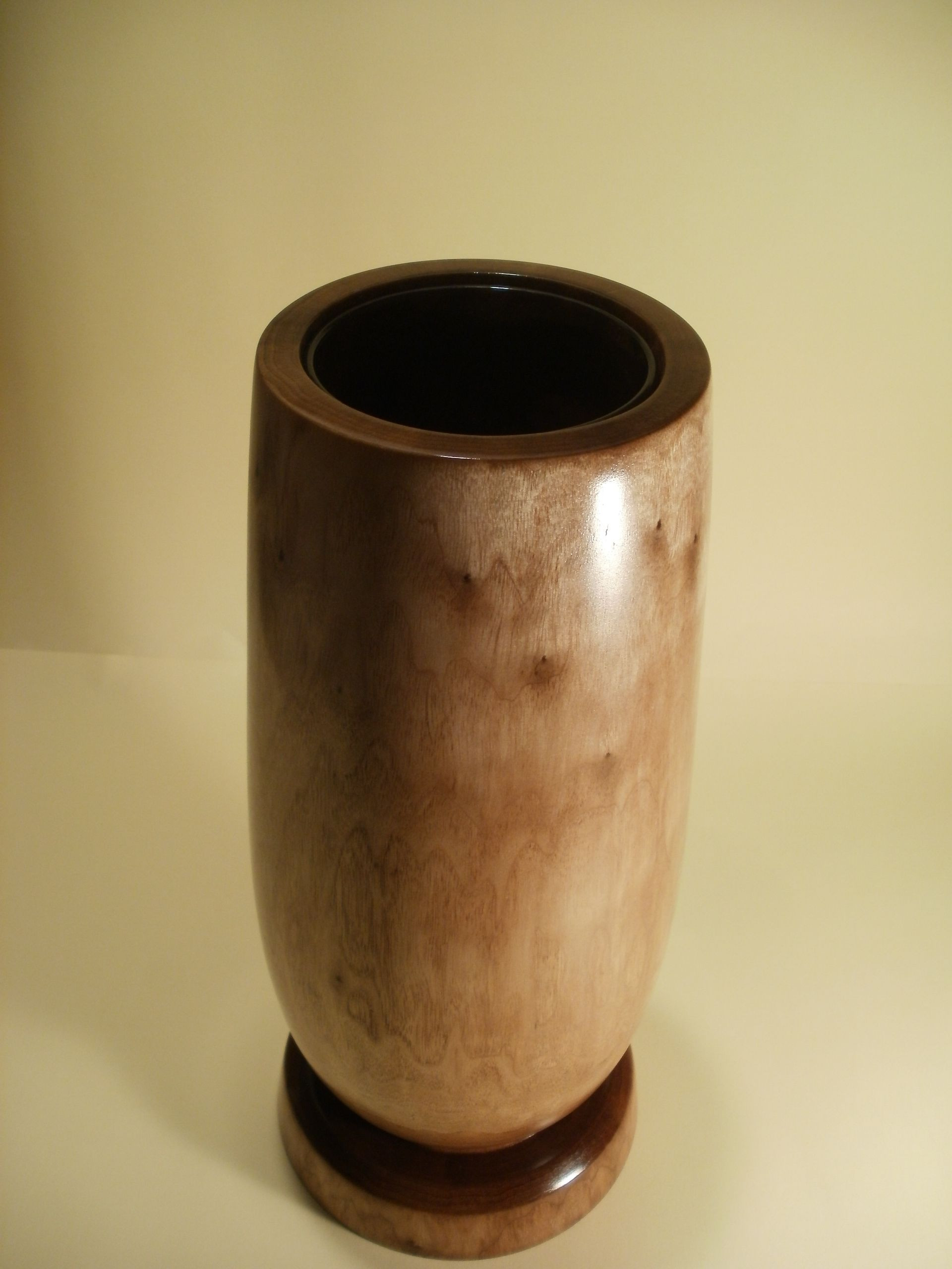 plastic flower vase liners of black walnut vase with glass inserts woodturning by ervin horn pertaining to black walnut vase with glass inserts woodturning by ervin horn