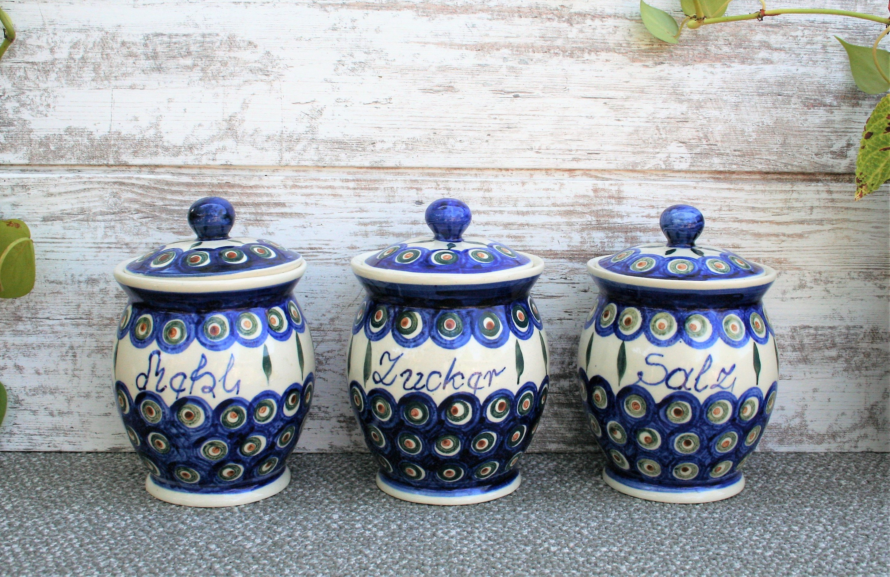 18 attractive Polish Pottery Large Vases 2024 free download polish pottery large vases of vintage bolesac282awiec poland polish pottery cannister jar set etsy with dc29fc294c28ezoom