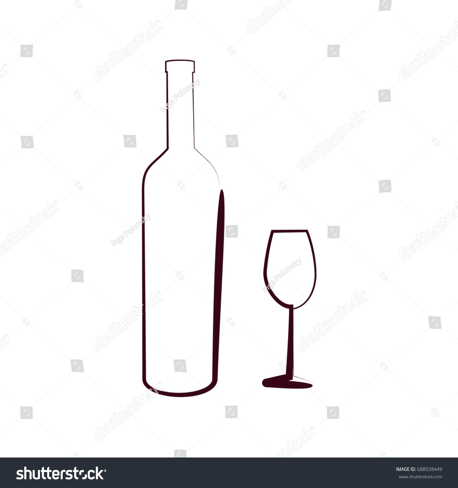 27 Stylish Polonia Lead Crystal Vase 2024 free download polonia lead crystal vase of sketched bottle wine glass isolated on stock vector royalty free inside sketched bottle of wine and glass isolated on white background design template for label