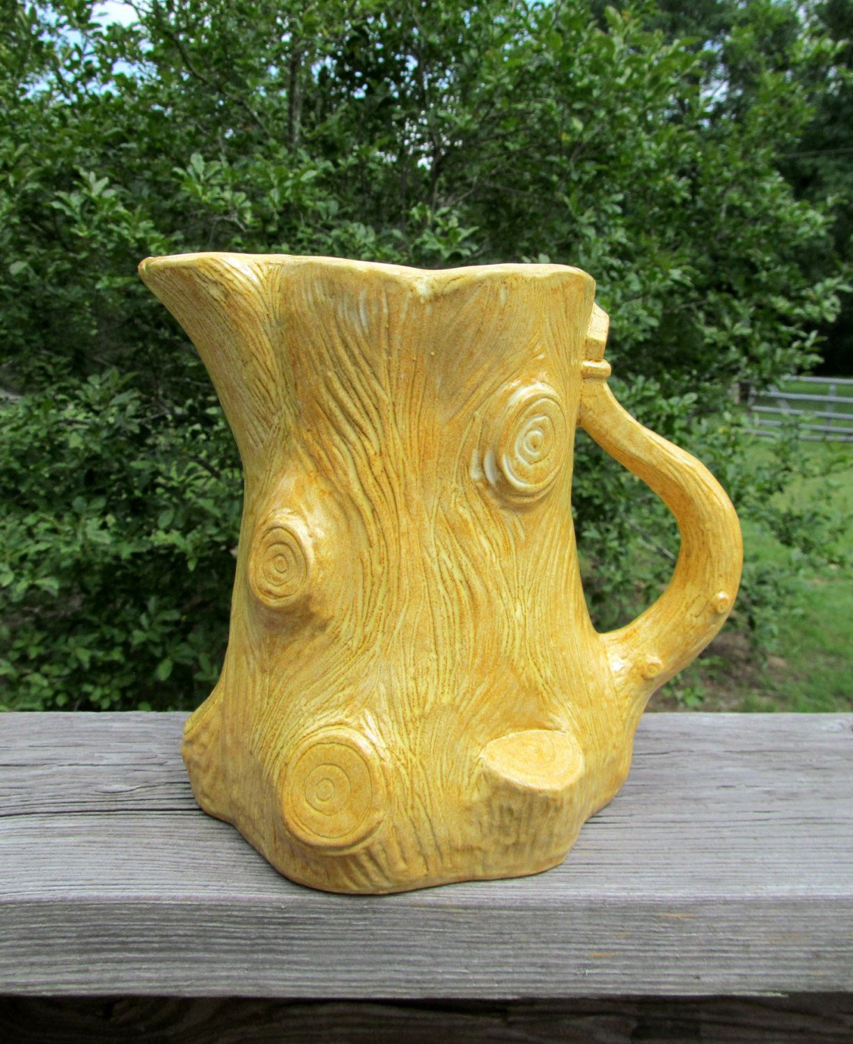 23 Popular Pottery Craft Usa Vase 2024 free download pottery craft usa vase of vintage 1950s tree stump pitcher garland ceramics etsy throughout dc29fc294c28ezoom
