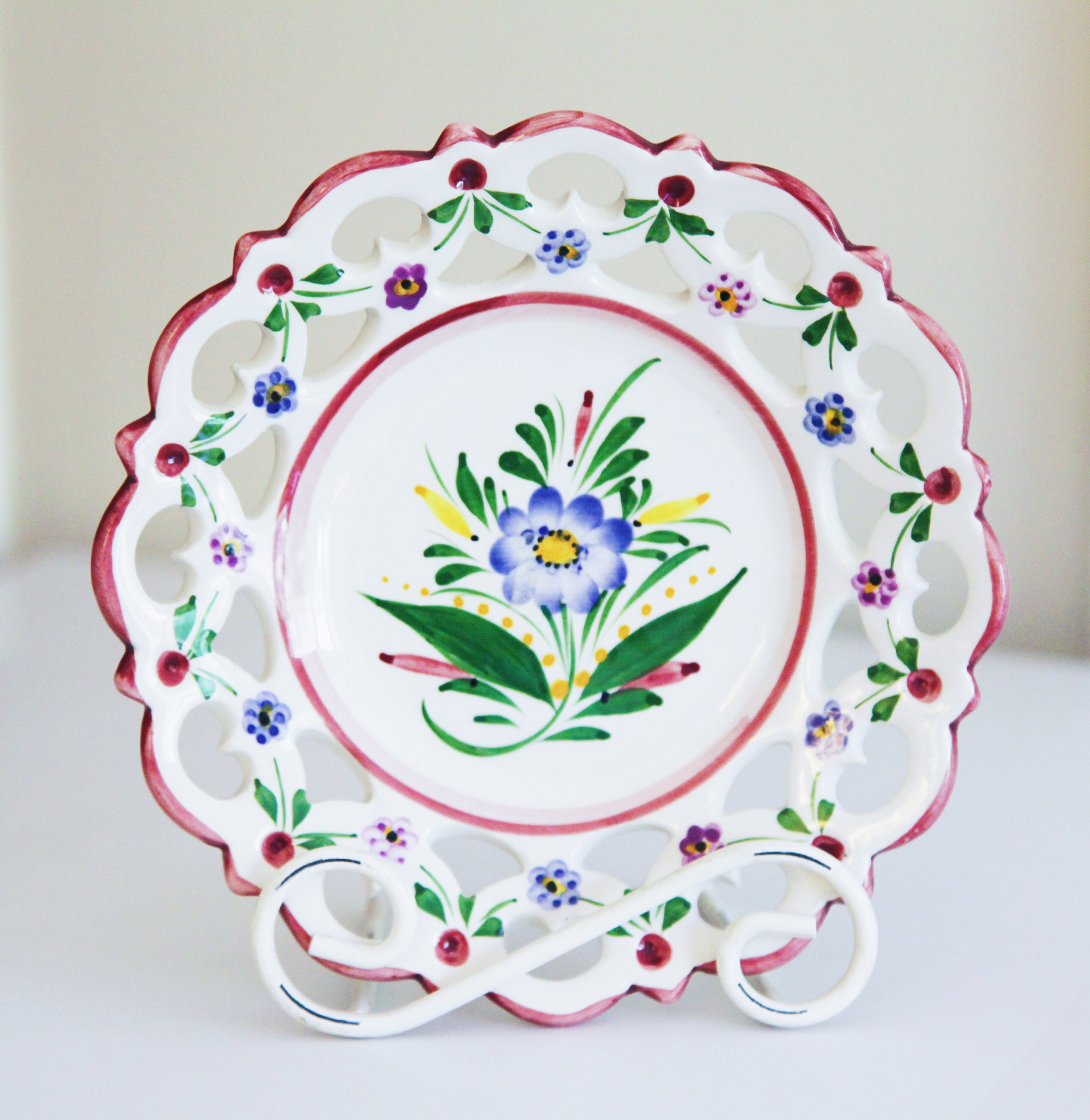 24 Lovely Raymond Waites Vase 2024 free download raymond waites vase of hand painted pottery wall plate made in portugal etsy intended for dc29fc294c28ezoom