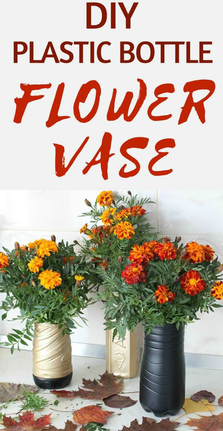 recycle bottle flower vase of make your own recycled vase using this super easy tutorial for regarding make your own recycled vase using this super easy tutorial for making a diy flower vase out of plastic bottle if you didnt know better youd swear it was