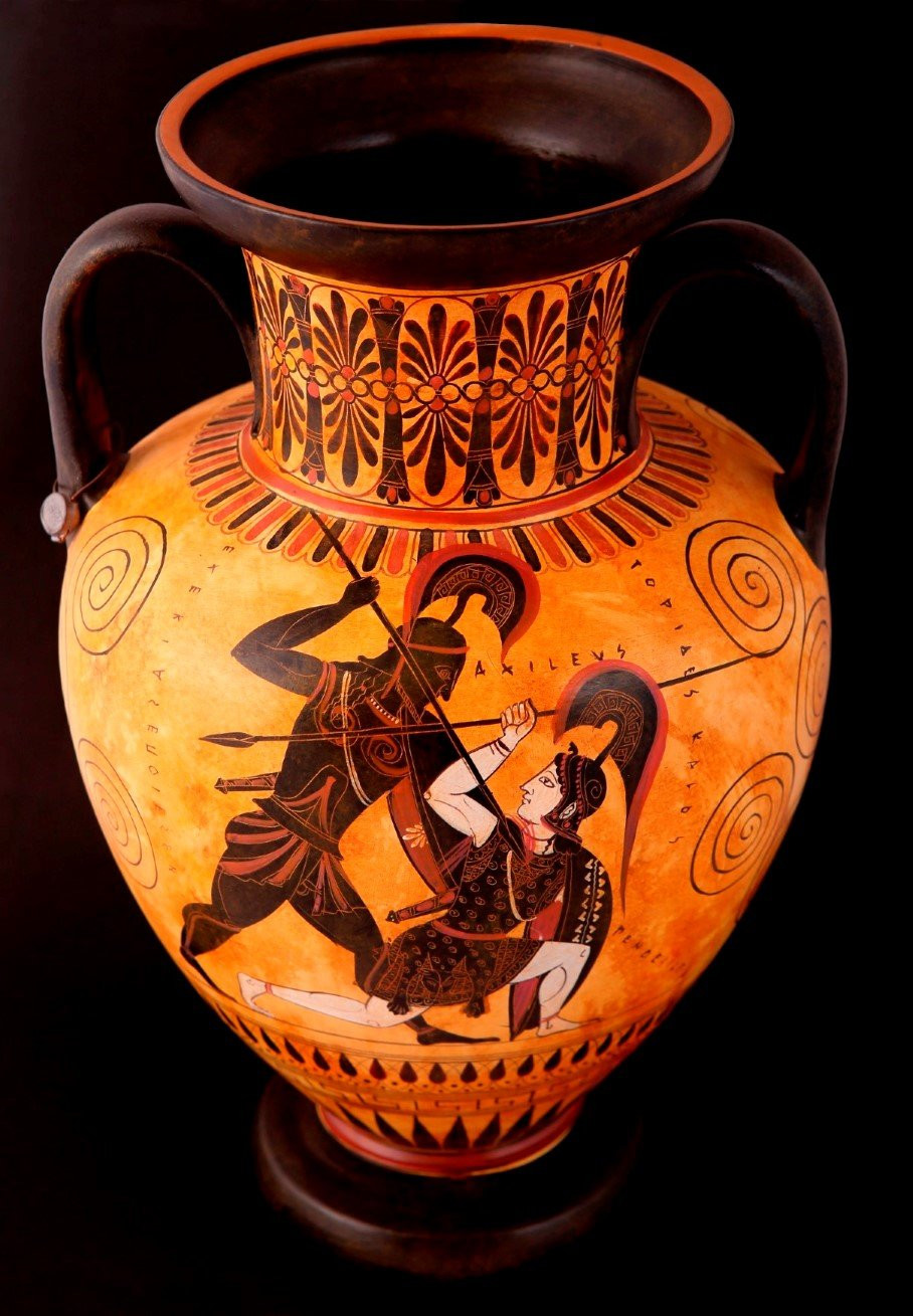 10 Elegant Red Clay Pottery Vases 2024 free download red clay pottery vases of greek pottery shop buy ancient greek vessels replicas ceramic vases with regard to greek pottery shop classical black figured amphora with achilles and penthesilea 