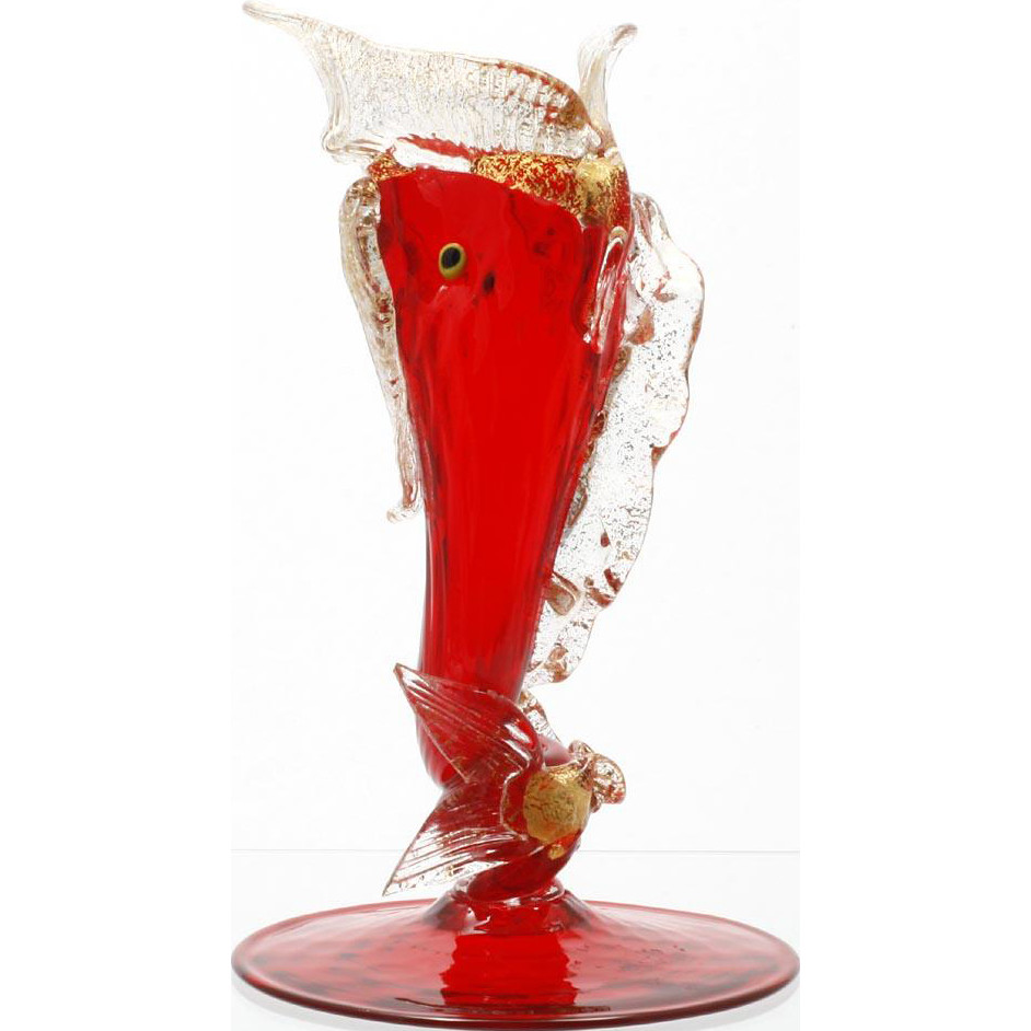 red glass vase vintage of salviati murano glass serpent vase ruby red gold aventurine vintage with regard to salviati murano glass serpent vase ruby red gold aventurine vintage hand blown fish
