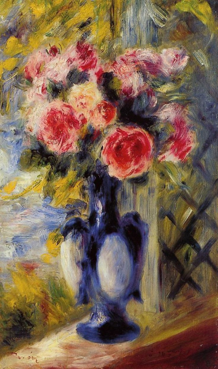 19 Great Renoir Vase Of Flowers 2024 free download renoir vase of flowers of 6683 best malarstwo images on pinterest pierre auguste renoir for roses in a blue vase by pierre auguste renoir 18411919
