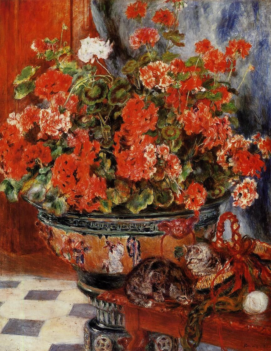 19 Great Renoir Vase Of Flowers 2024 free download renoir vase of flowers of geraniums and cats pierre auguste renoir artsy pinterest intended for a man with a past