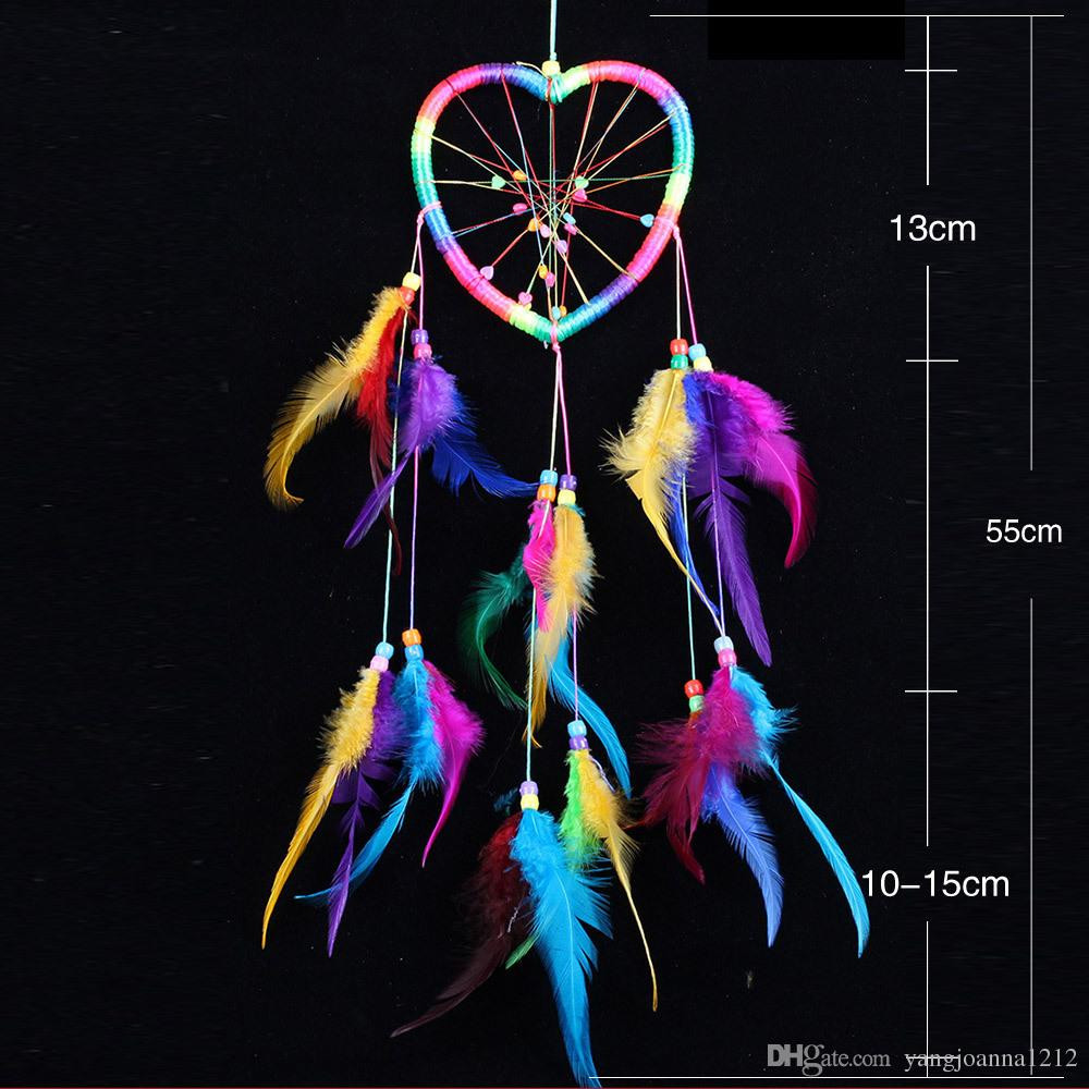 rooting vases hanging of heart rainbow dreamcatcher net for cars colorful wedding home wall with heart rainbow dreamcatcher net for cars colorful wedding home wall hanging decor colorful feather dream catcher art ornaments craft gifts dreamcatcher dream