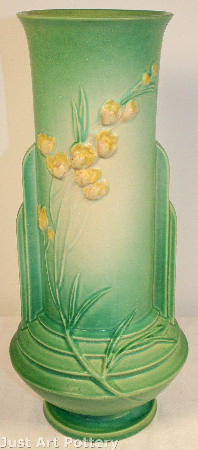 22 Lovely Roseville Bud Vase 2024 free download roseville bud vase of 254 best roseville pottery images on pinterest antique pottery with roseville pottery ixia green vase 865 15 from just art pottery