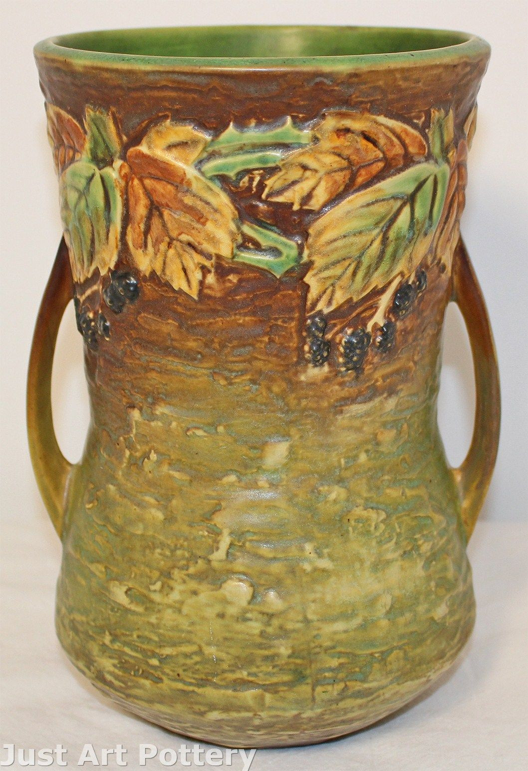 24 Fantastic Roseville Magnolia Vase 2024 free download roseville magnolia vase of roseville pottery blackberry basket 334 6 from just art po inside penchant for pottery ac297 roseville pottery blackberry vase 577 10 from just art pottery