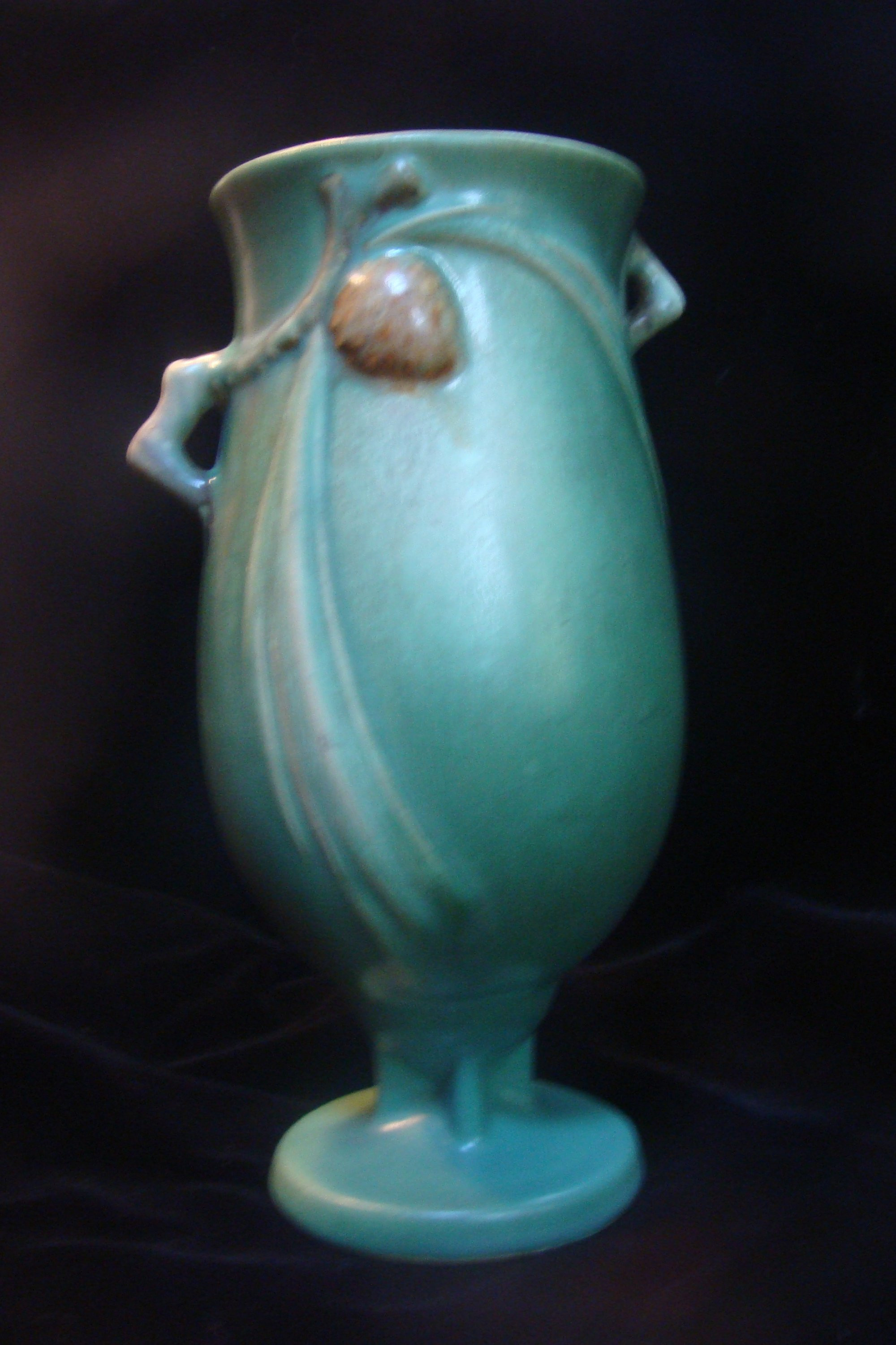 19 Amazing Roseville Pottery Bud Vase 2023 free download roseville pottery bud vase of roseville pine cone vase 1930s etsy with dc29fc294c28ezoom