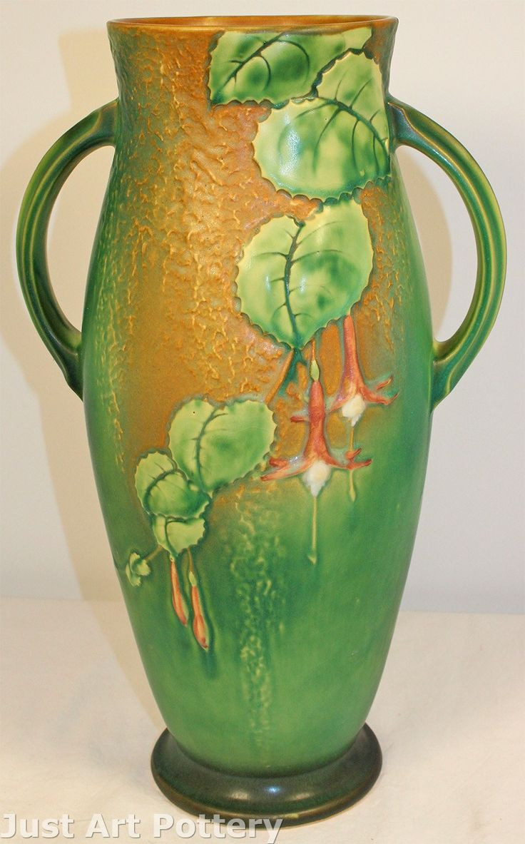 18 Spectacular Roseville Pottery Vase Clematis 2024 free download roseville pottery vase clematis of 256 best roseville pottery images on pinterest roseville pottery with roseville pottery fuchsia green vase 904 15 from just art pottery