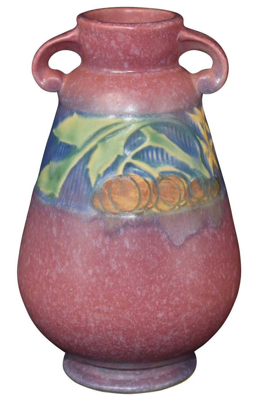 roseville pottery white rose vase of roseville pottery baneda pink vase 602 6 etsy regarding dzoom