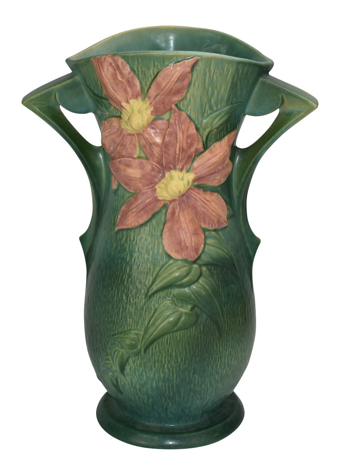 17 Unique Roseville Snowberry Vase 2023 free download roseville snowberry vase of roseville pottery clematis green vase 114 15 just art pottery from regarding roseville pottery clematis green vase 114 15