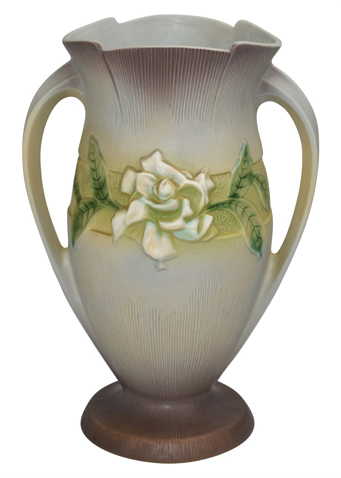 17 Unique Roseville Snowberry Vase 2022 free download roseville snowberry vase of roseville pottery gardenia gray vase 689 14 just art pottery from pertaining to roseville pottery gardenia gray vase 689 14