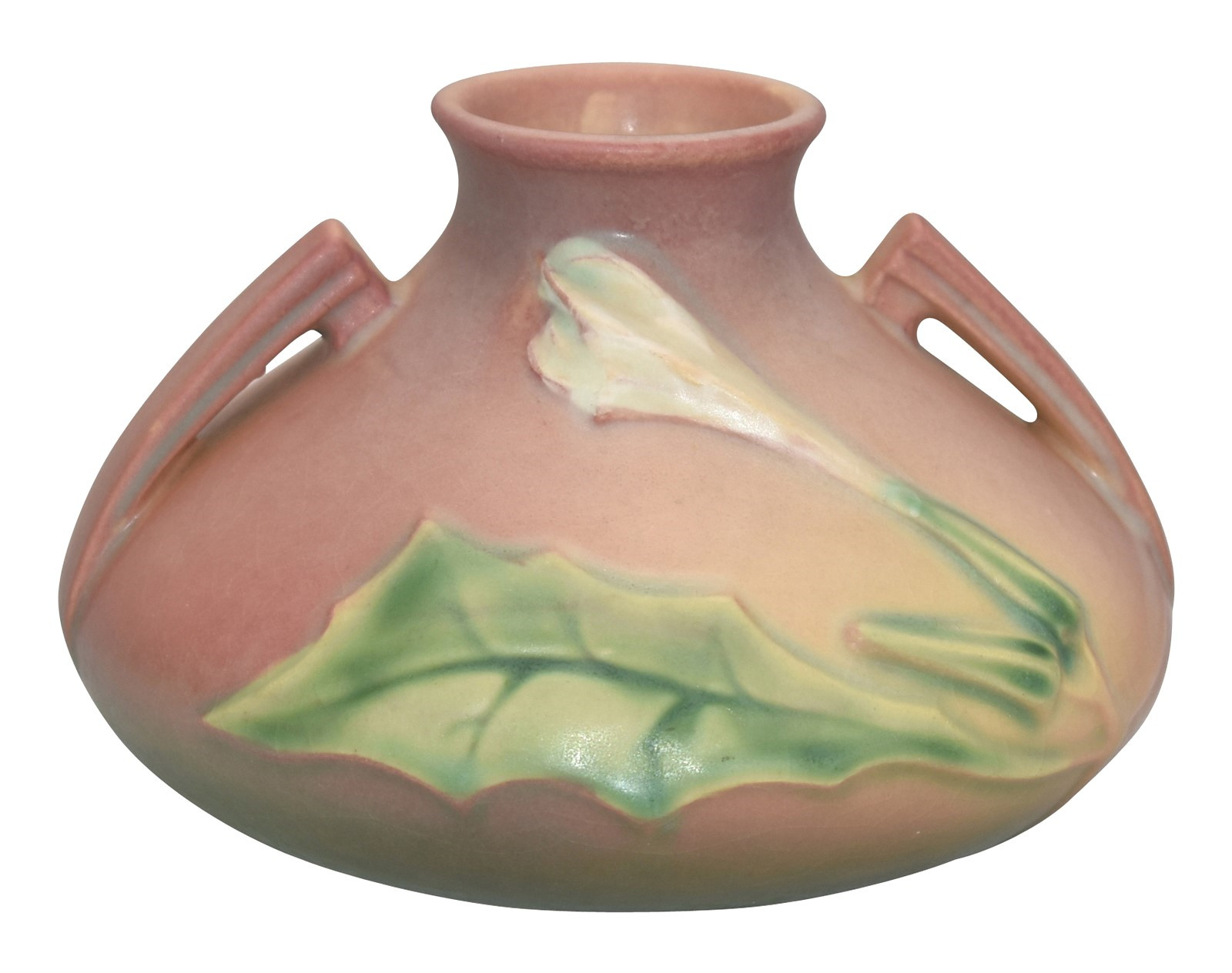 roseville snowberry vase of roseville pottery thornapple pink vase 808 4 just art pottery from regarding roseville pottery thornapple pink vase 808 4