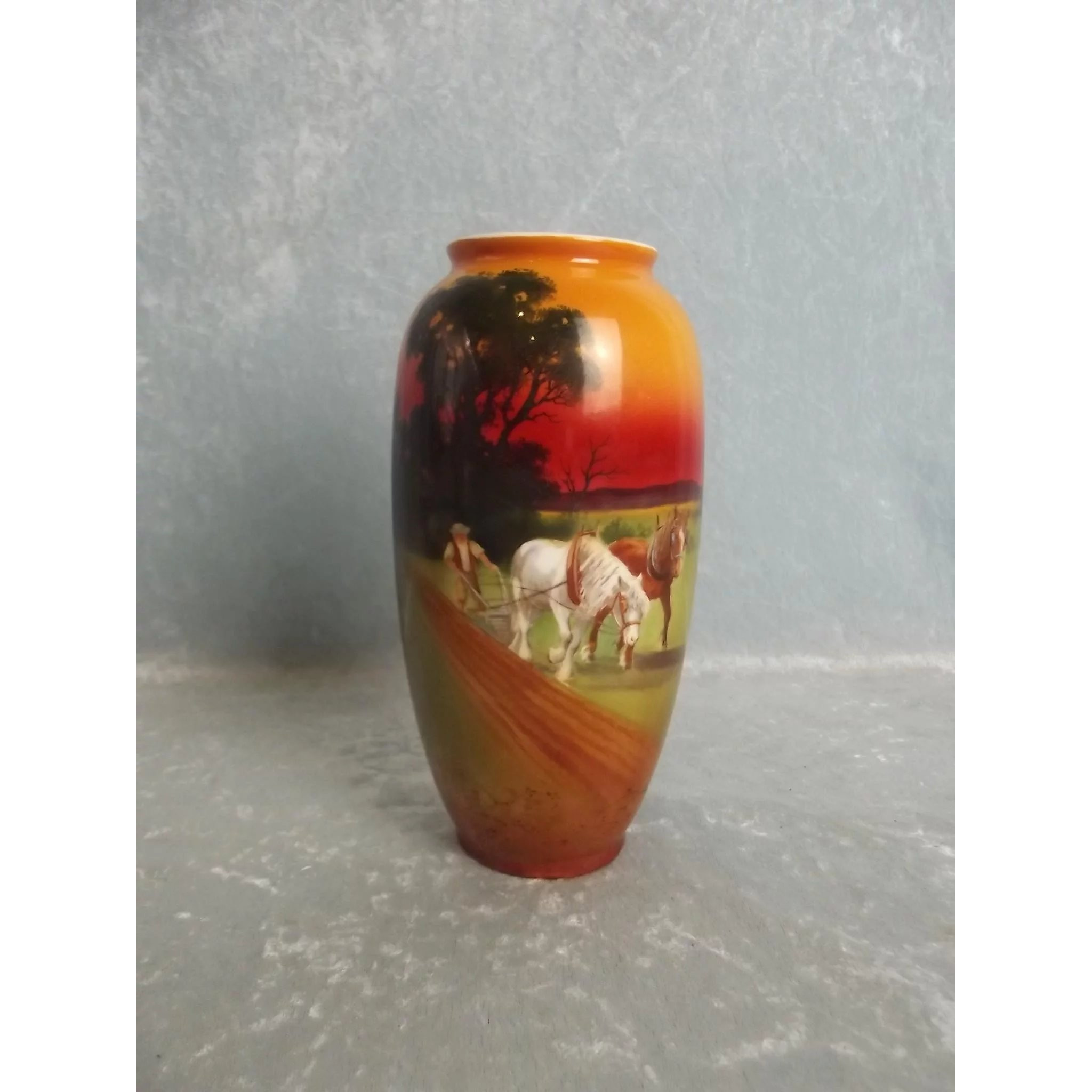 15 Amazing Royal Doulton Vases 1920 2024 free download royal doulton vases 1920 of circa 1920 royal doulton vase with hand painted scene of heavy throughout circa 1920 royal doulton vase with hand painted scene of heavy horses the antiques store