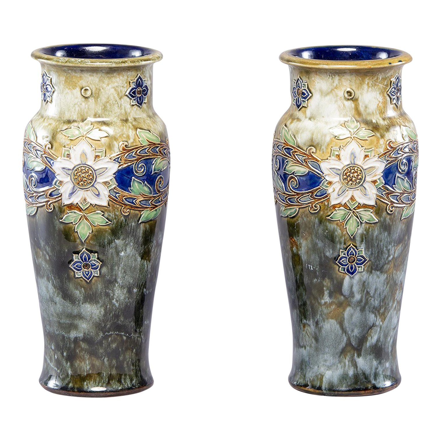 15 Amazing Royal Doulton Vases 1920 2024 free download royal doulton vases 1920 of distinguished pair tall royal doulton art nouveau lambeth vases by inside distinguished pair tall royal doulton art nouveau lambeth vases by winnie bowstead decas