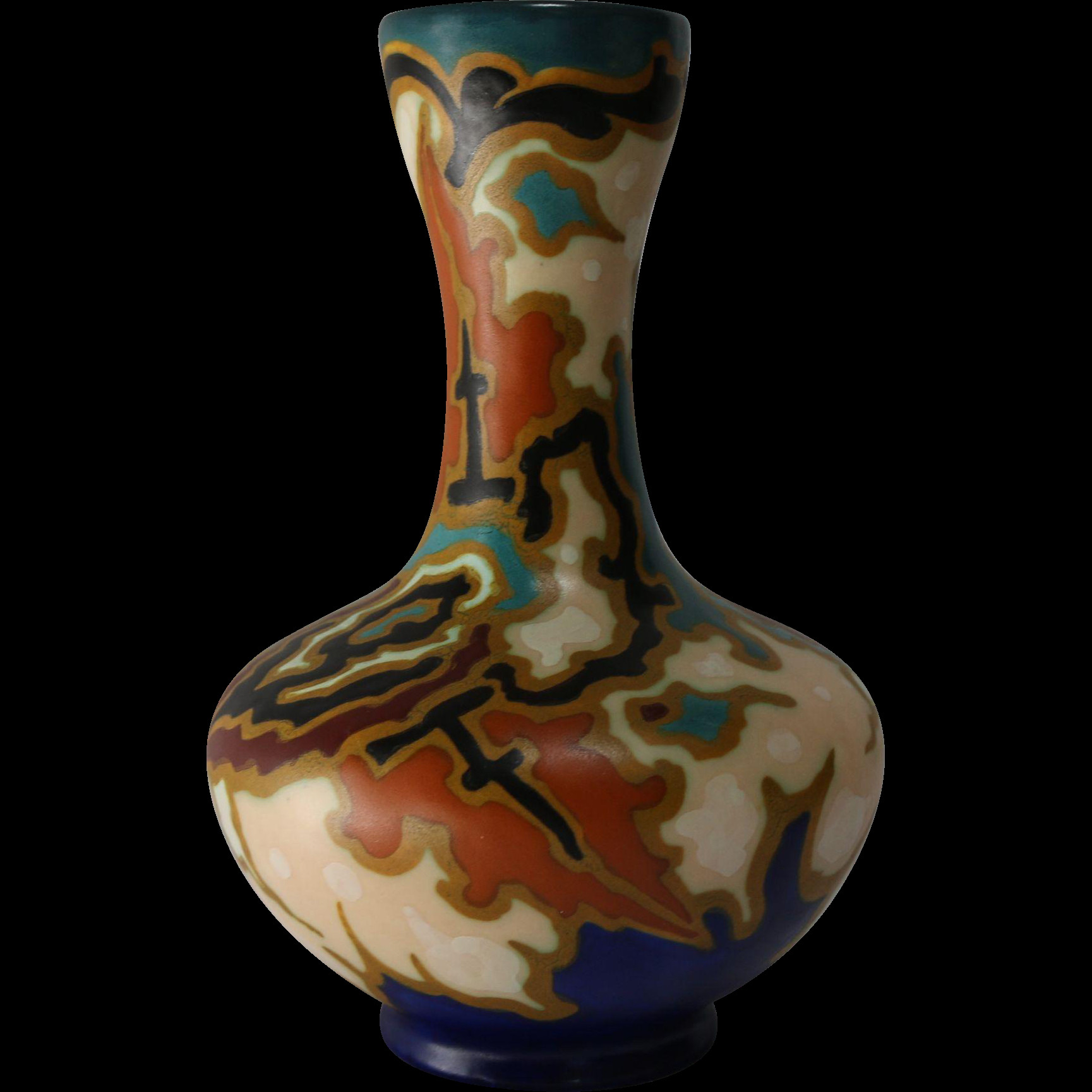 royal doulton vases 1920 of gouda art pottery vase by regina circa 1940s gouda pottery throughout the great bold patterns of 1920s gouda art pottery is what still makes it appealing today this small vase was made in the regina factory the