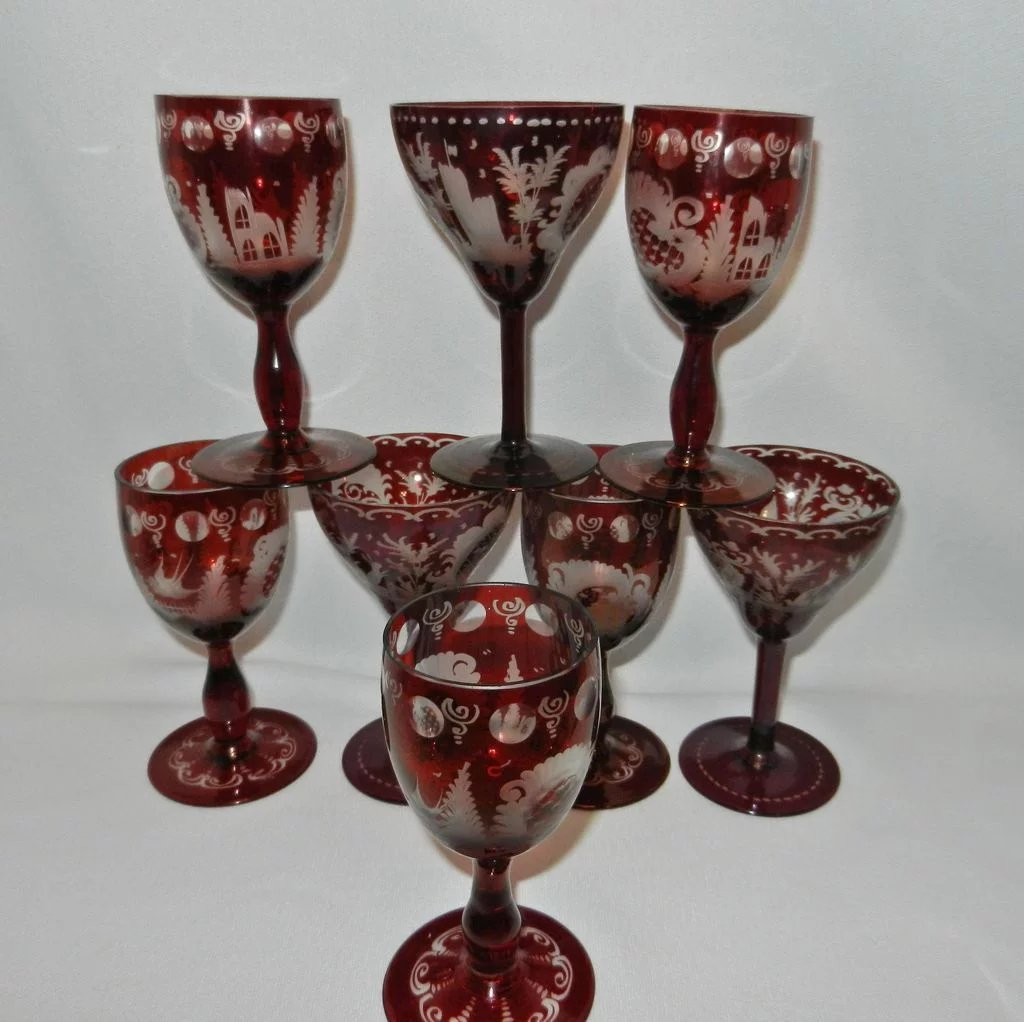 13 Stylish Ruby Cut Glass Vase 2024 free download ruby cut glass vase of vintage bohemian pigeon blood decanter and ruby cut to clear glasses within click to expand
