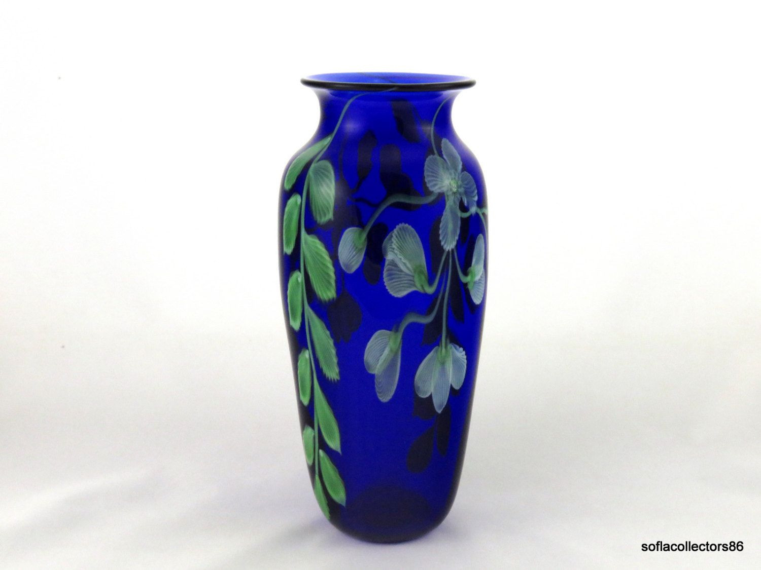 23 attractive Rueven Art Glass Vase 2024 free download rueven art glass vase of orient flume leafy floral in transparent cobalt vase 1984 signed inside orient flume leafy floral in transparent cobalt vase 1984 signed and dated by soflacollectors