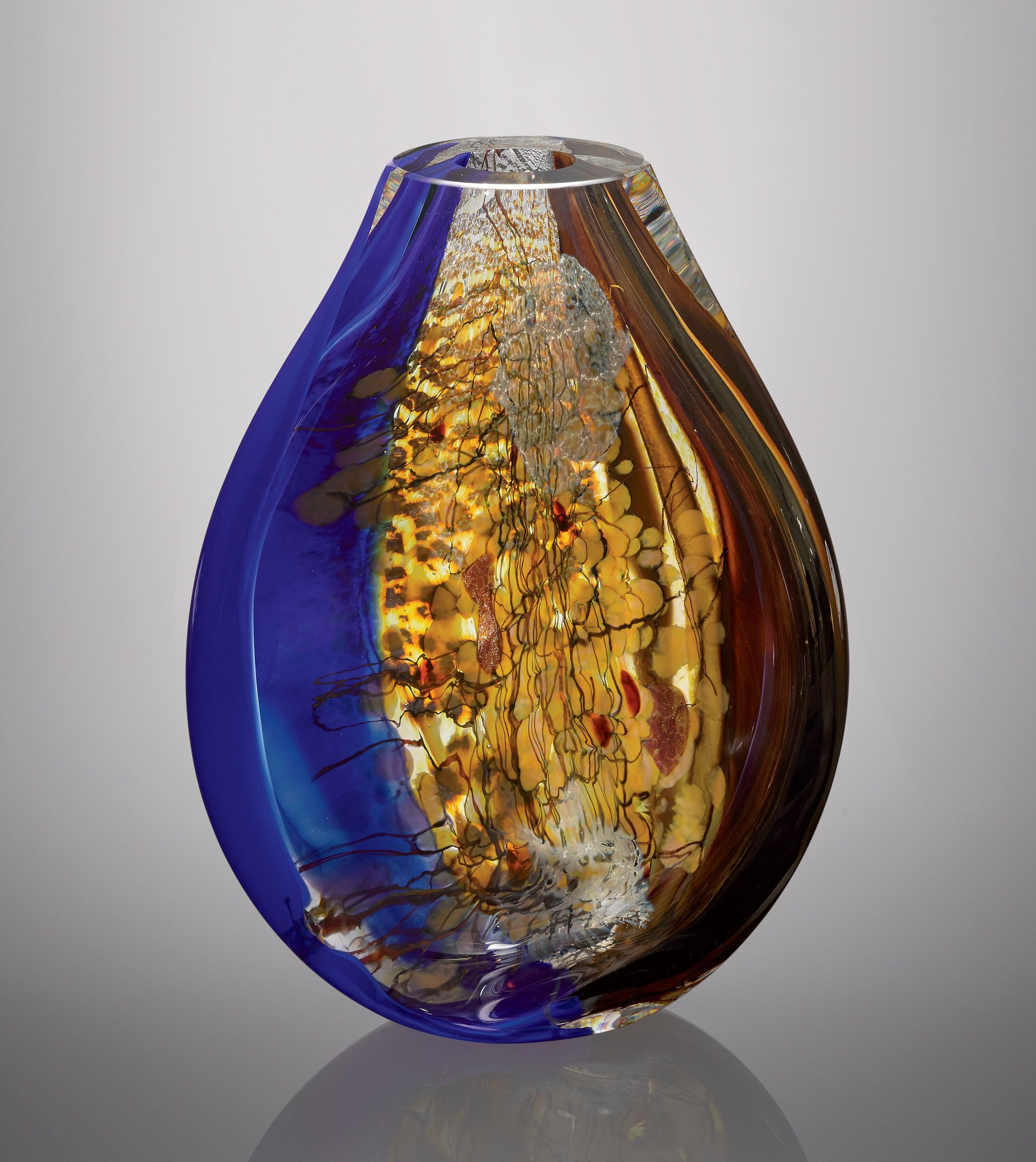 23 Popular Sapphire Blue Vase 2024 free download sapphire blue vase of lapis borsetta by randi solin art glass sculpture clear face throughout artwork