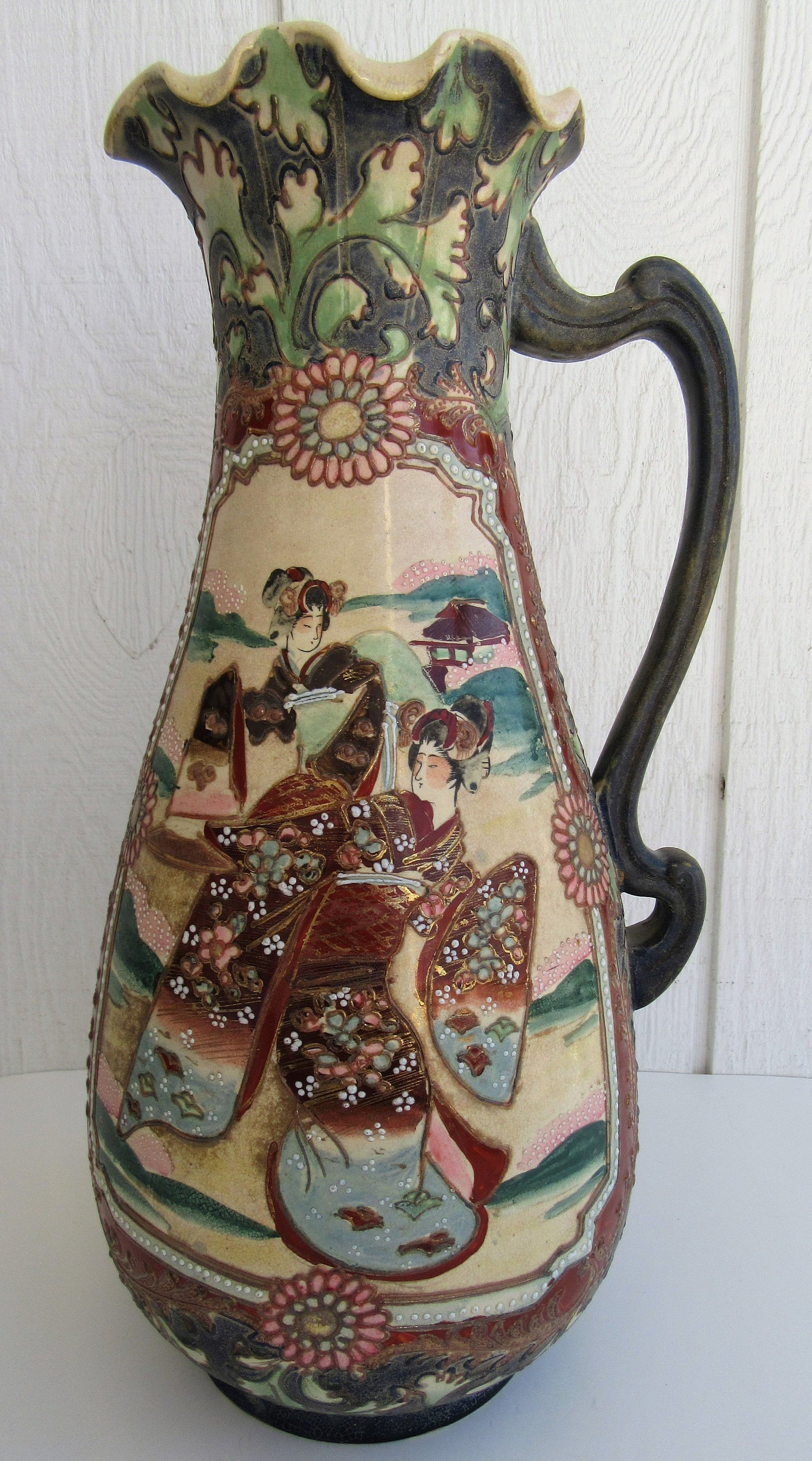 26 Fantastic Satsuma Porcelain Vase 2024 free download satsuma porcelain vase of antique japanese moriage satsuma vase hand painted slipware etsy intended for dc29fc294c28ezoom