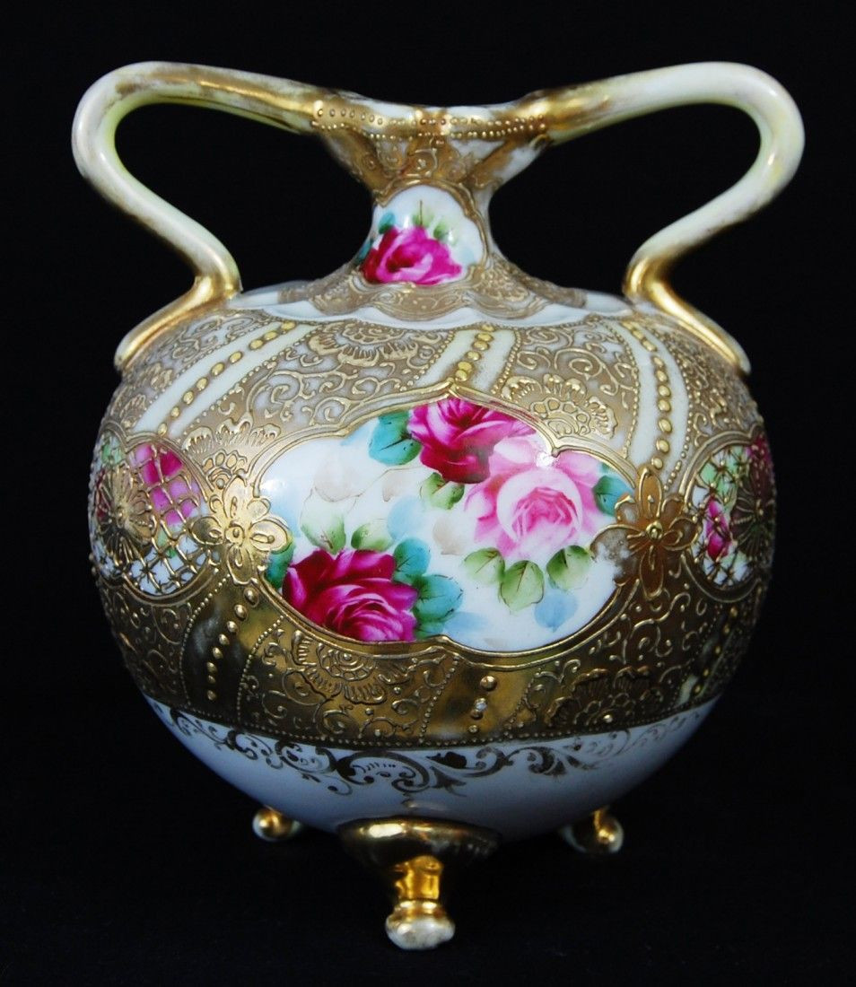 17 Amazing Satsuma Vase Ebay 2024 free download satsuma vase ebay of noritake bone china urn vase signed vase pink rose floral nippon inside 140 antique nippon porcelain rose vase with gold overl