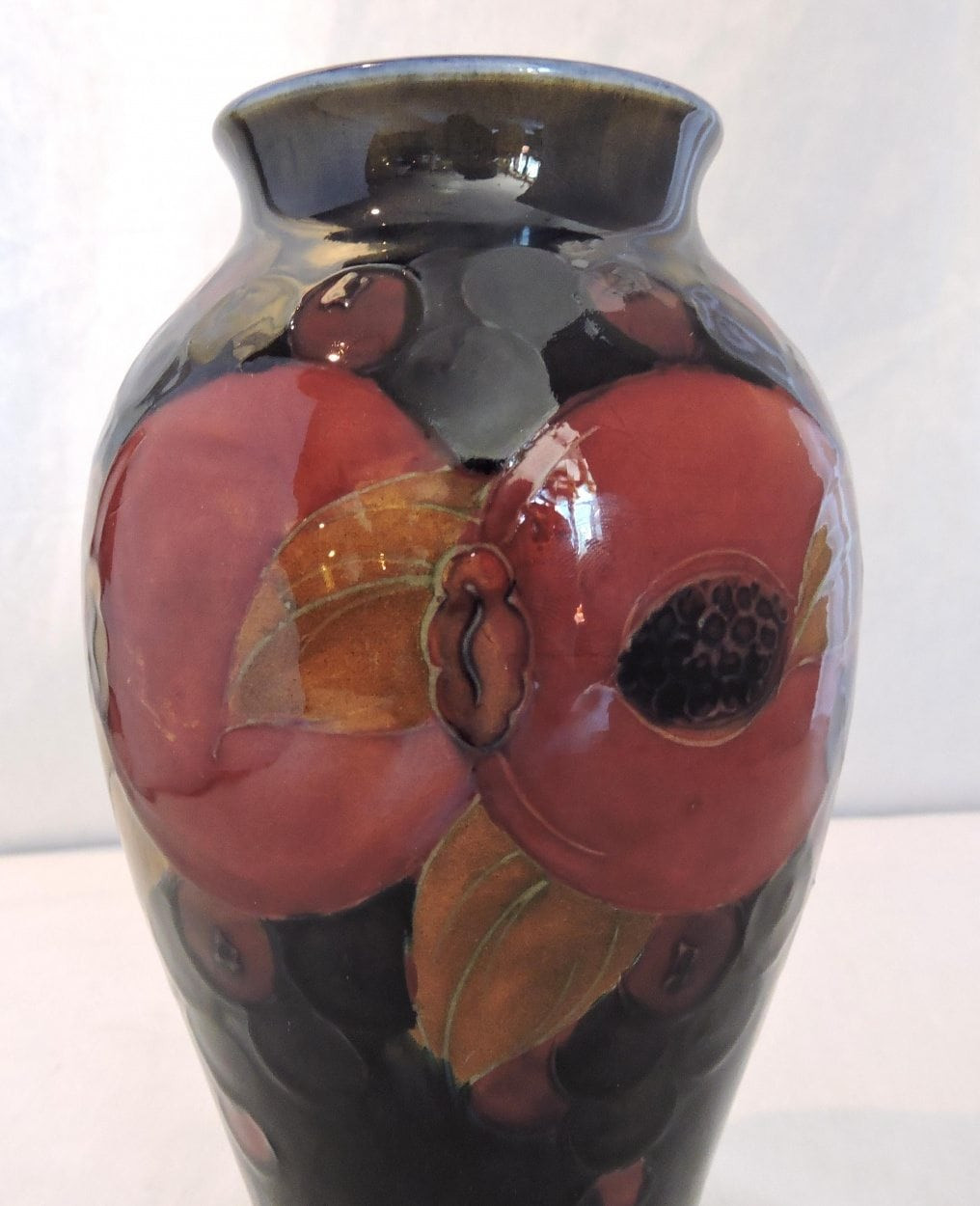 satsuma vase made in china of moorcroft pomegranate pattern pedestal compote circa 1920s regarding moorcroft pomegranate pattern vase circa 1920s