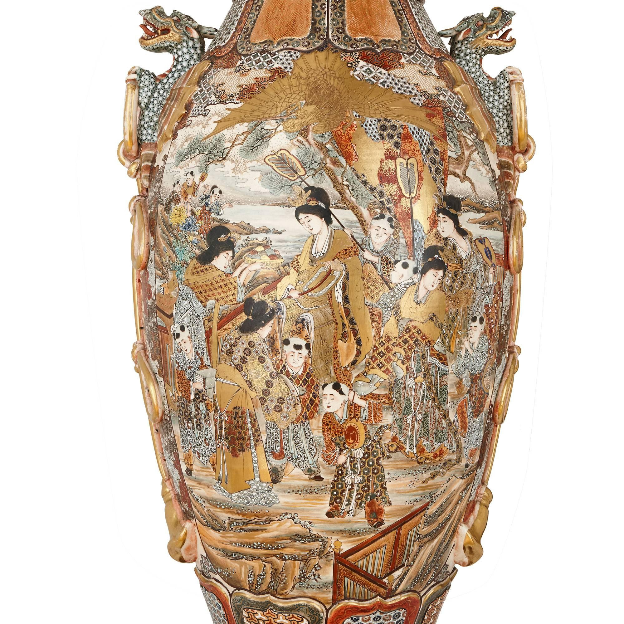 24 attractive Satsuma Vase with Handles 2023 free download satsuma vase with handles of pair of satsuma porcelain japanese vases meiji period at 1stdibs intended for 15274 pair of japanese satsuma porcelain vases with stands 2 master