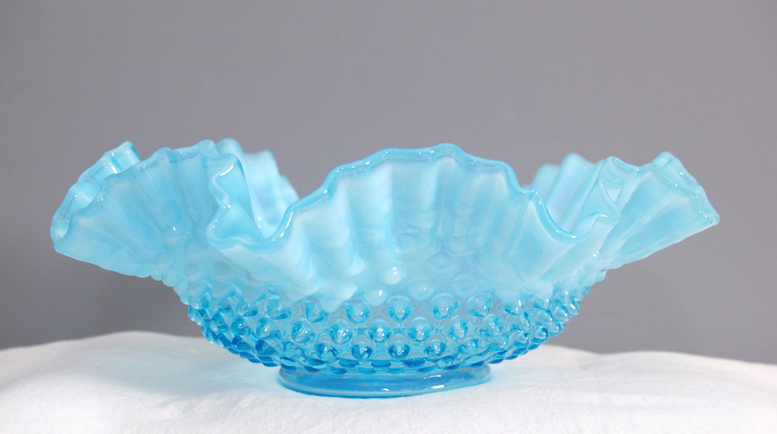 set of small glass vases of 37 fenton blue glass vase the weekly world in fenton blue opalescent bowl fenton pinterest