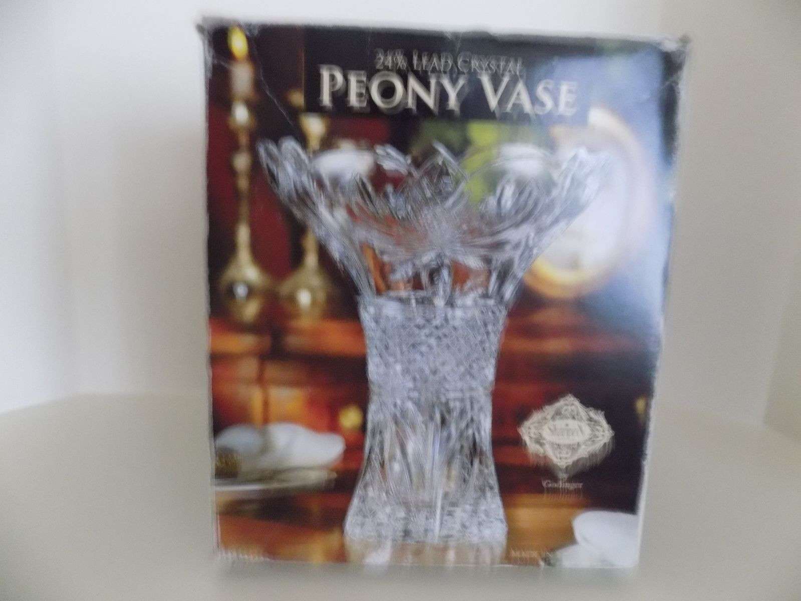 shannon crystal by godinger vase of shannon 24 lead crystal peony vase by godinger 39 00 picclick with regard to shannon 24 lead crystal peony vase by godinger 1 of 6only 1 available