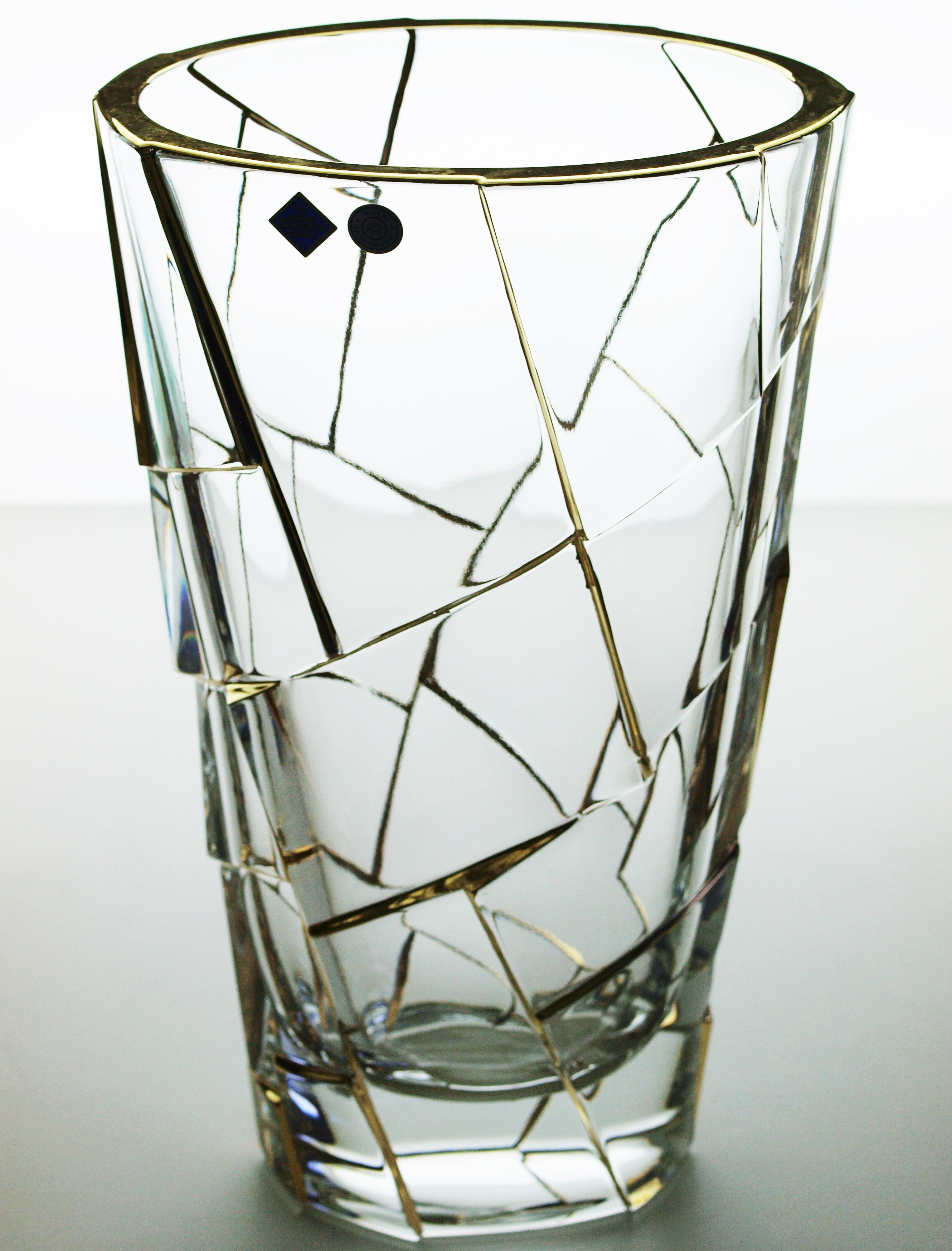short glass cylinder vases of gold glass vase with unique modern design made from full lead crystal inside glass vase crack gold