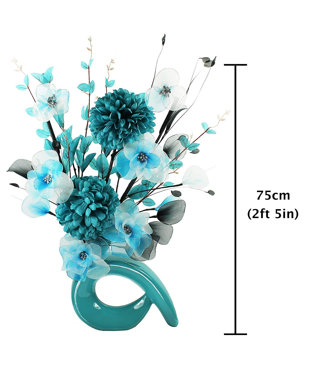 10 Best Small Artificial Flowers In Vase 2024 free download small artificial flowers in vase of turquoise blue vase with teal blue and white artificial flowers regarding turquoise blue vase with teal blue and white artificial flowers ornaments for li