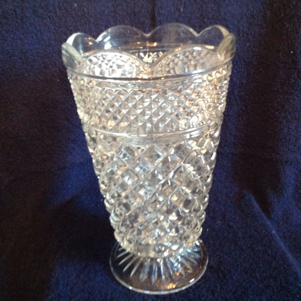 21 Stylish Small Crystal Flower Vase 2024 free download small crystal flower vase of vintage anchor hocking wexford clear glass 10 tall flower vase w in vintage anchor hocking wexford clear glass 10 tall flower vase w scalloped top