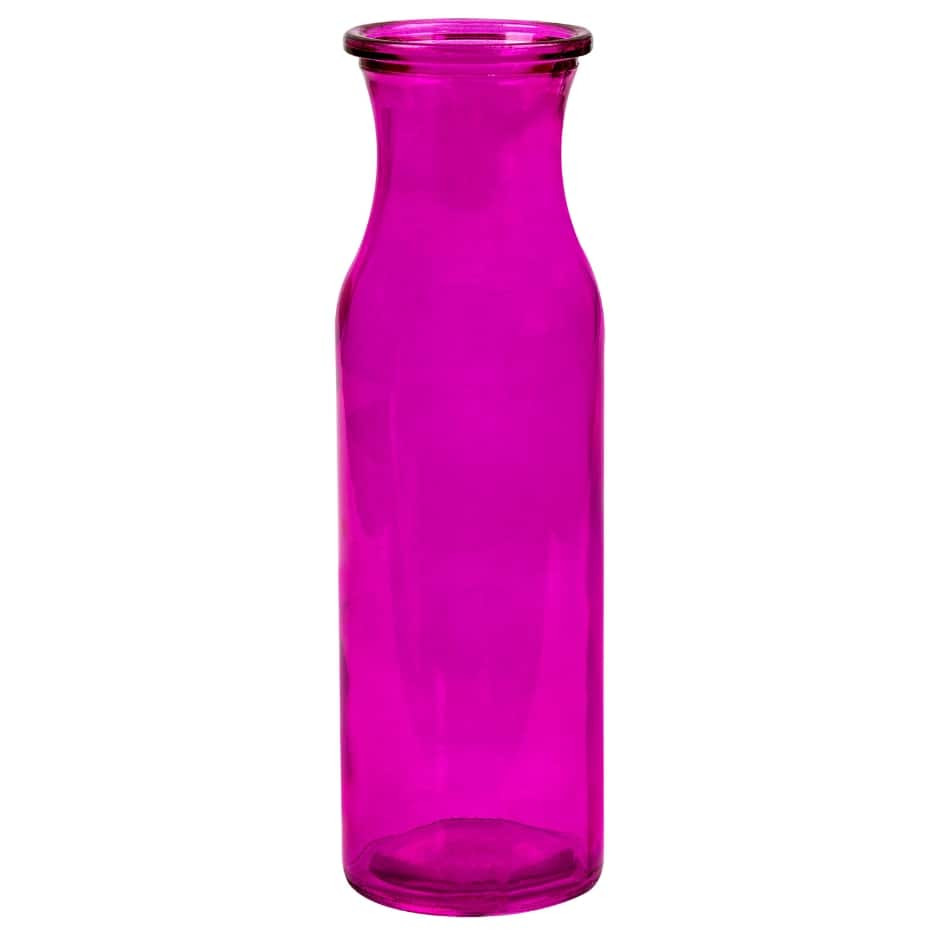 small glass bottle vases of milk glass dollar tree inc intended for pink translucent glass milk bottle vases 7 75 in