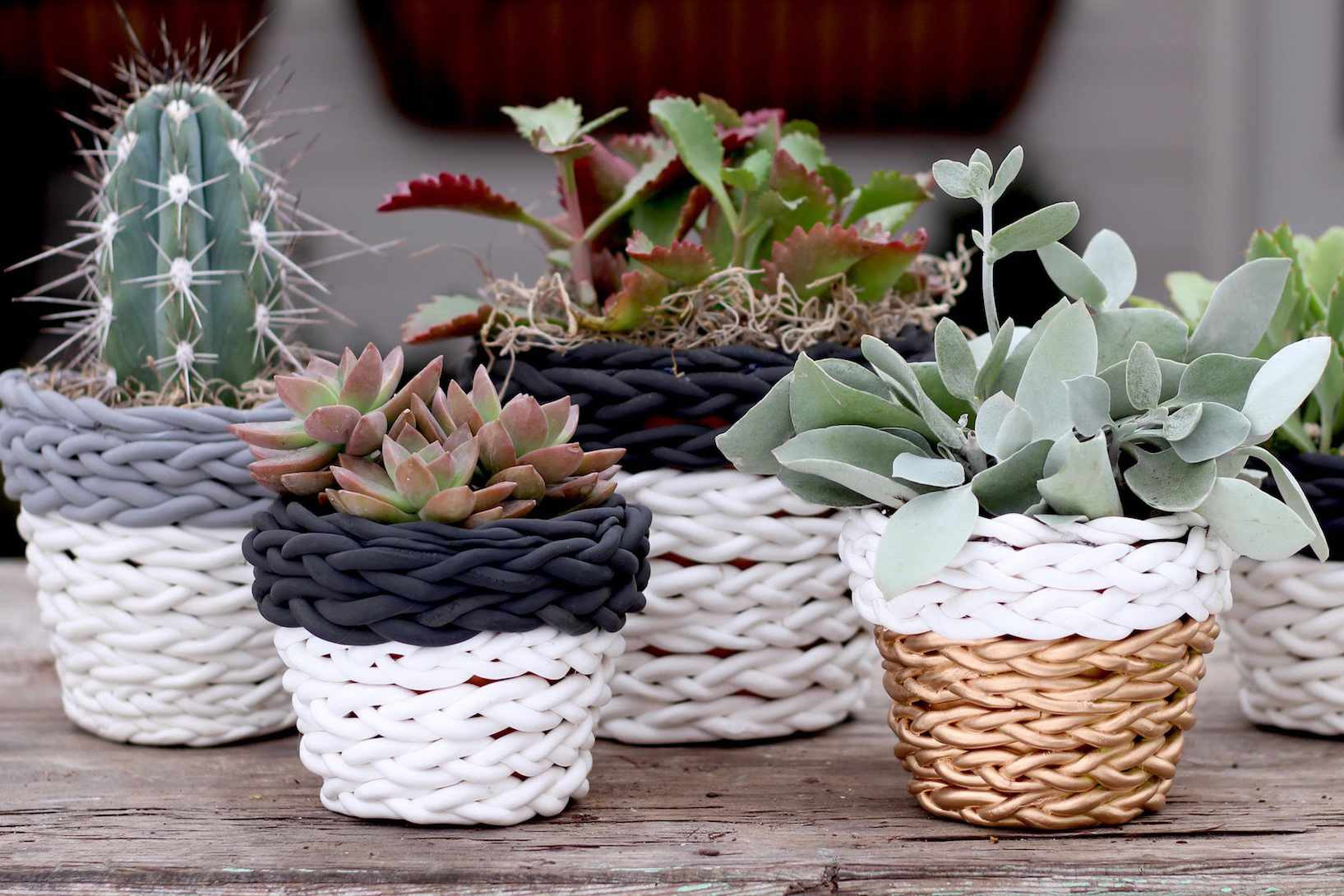 Small Terra Cotta Vases Of 30 Great Tiny Planters You Can Make Yourself Intended for 2 Diy Clay Braided Planters 58c981005f9b581d72c454bc