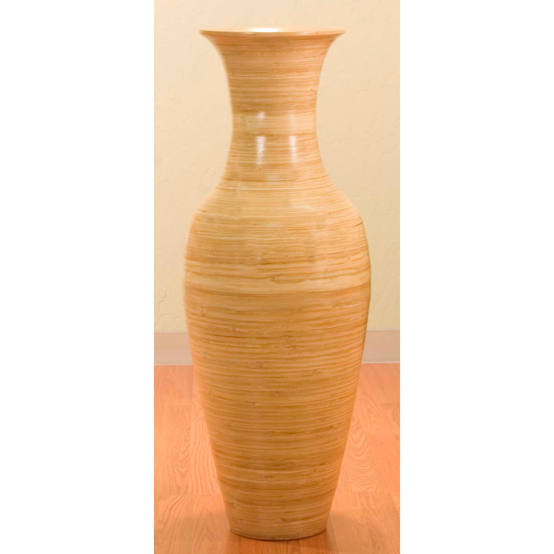 spun bamboo vase of shop 36 inch bamboo tall floor vase free shipping today pertaining to shop 36 inch bamboo tall floor vase free shipping today overstock com 2580805