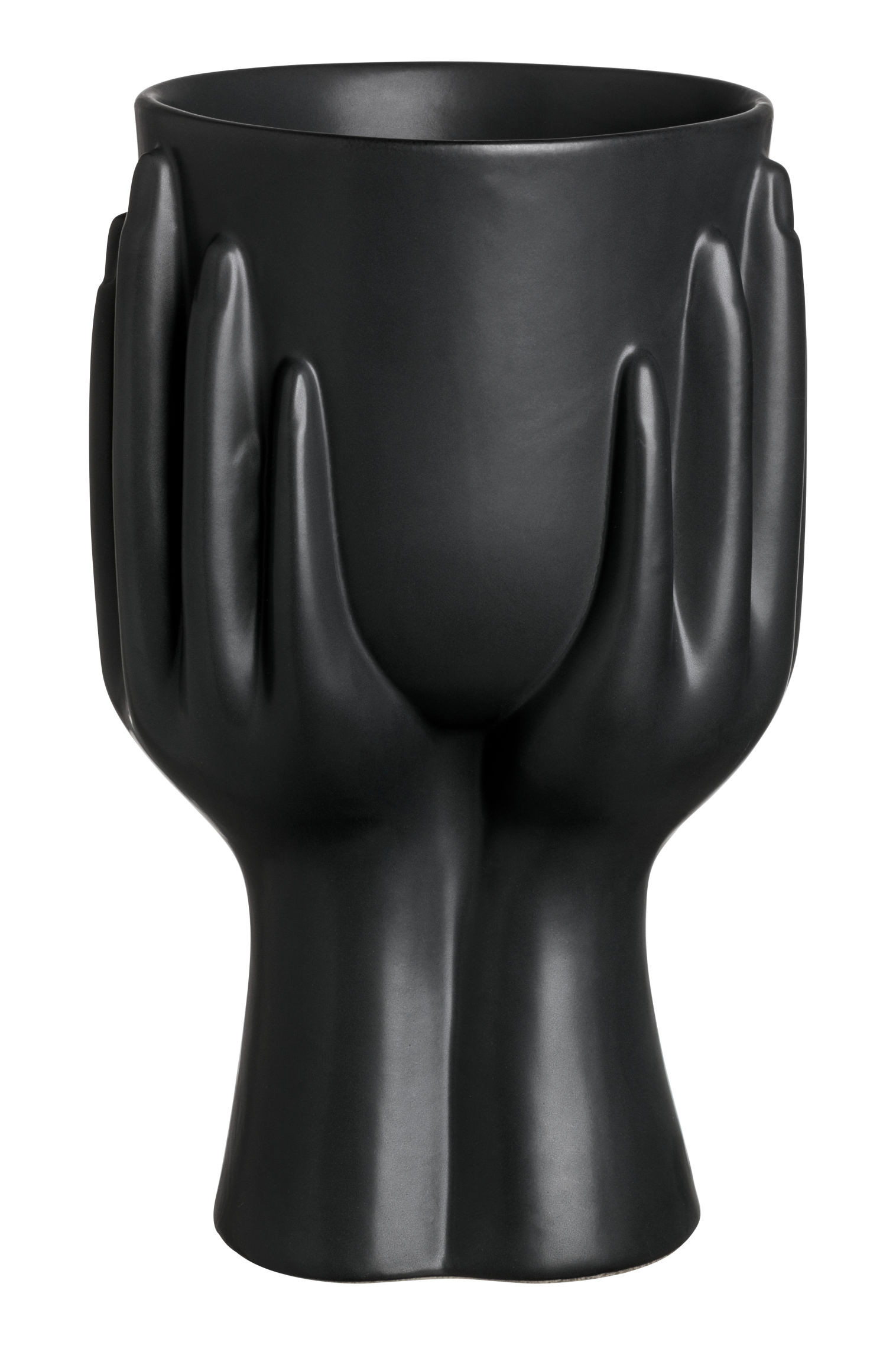 star shaped vase of stoneware vase black hm us for hmgoepprod