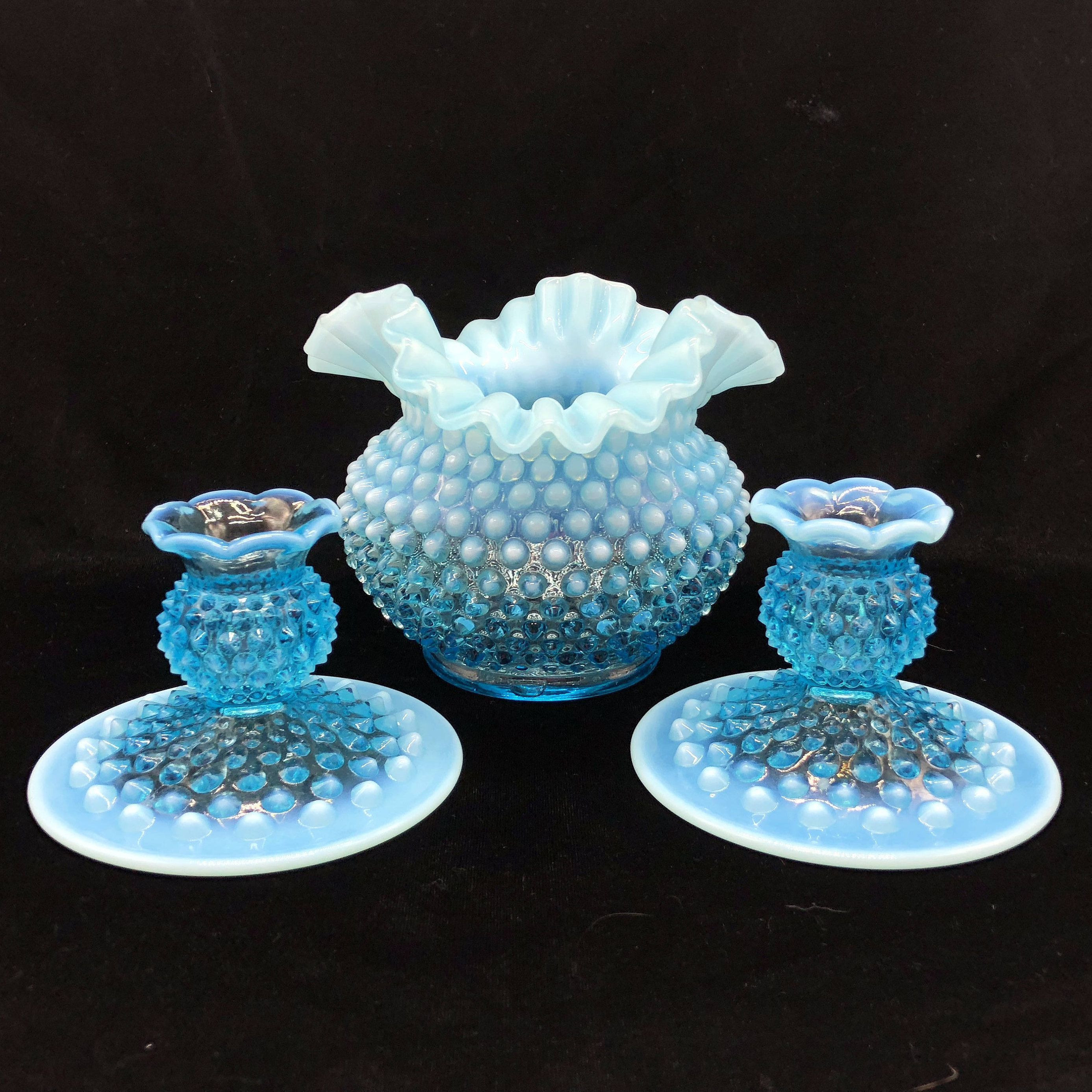 steuben bud vase of 37 fenton blue glass vase the weekly world within fenton hobnail glass centerpiece set blue opalescent vase candle