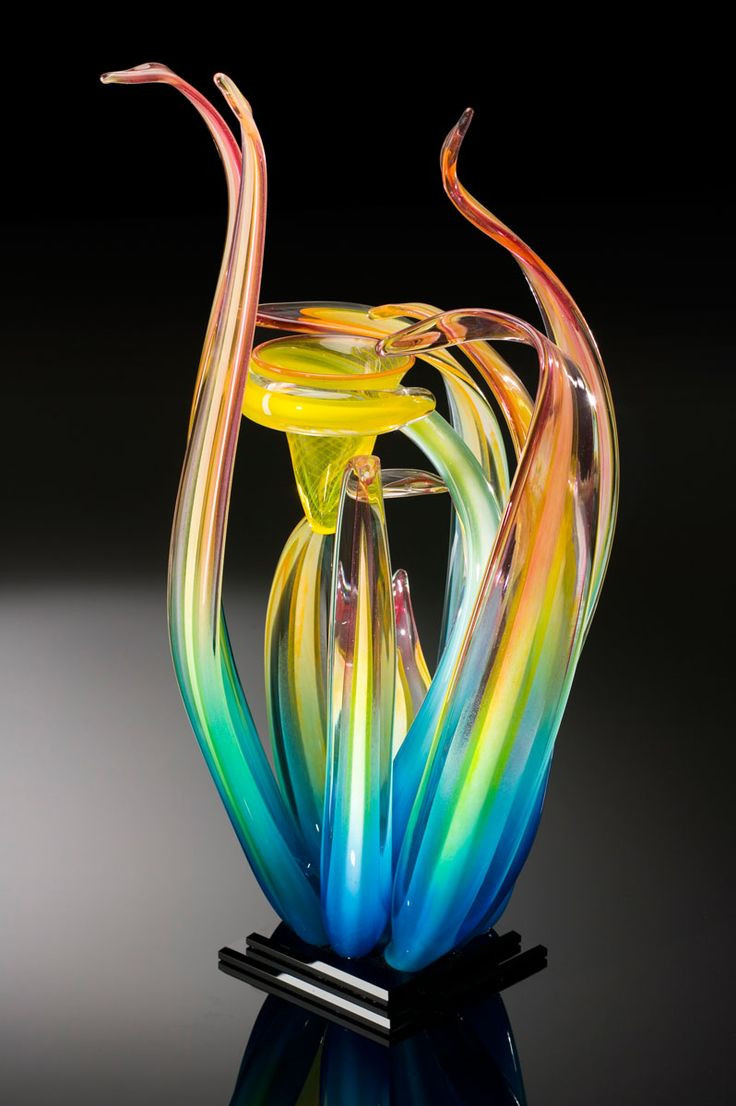 steuben handkerchief vase of 732 best the beauty of glass 2 images on pinterest glass art throughout hawaiian blue orchid by randy strong