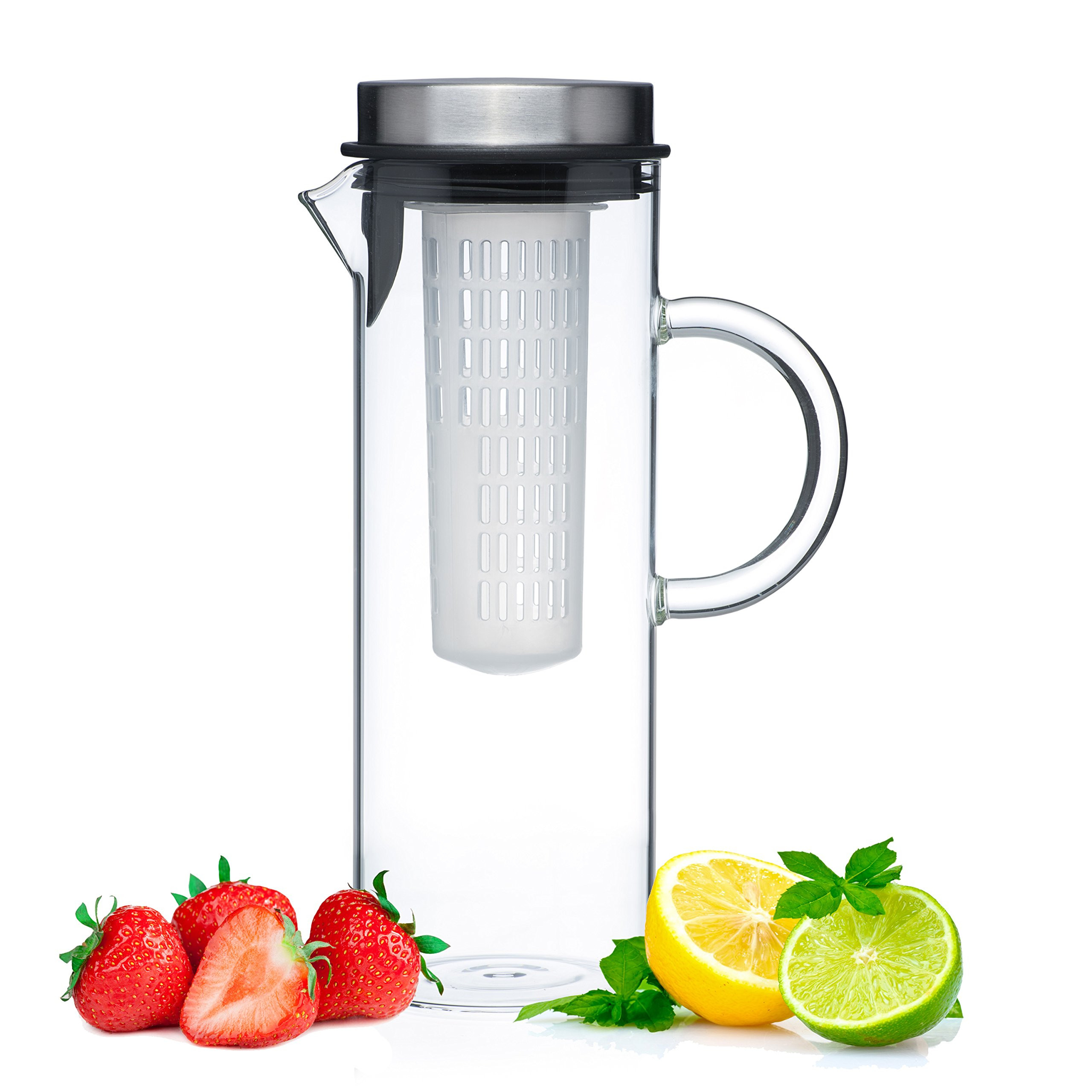 28 Lovable Sugar Mold Glass Vase Inserts 2023 free download sugar mold glass vase inserts of best rated in iced tea pitchers helpful customer reviews amazon com intended for glass water pitcher with lid fruit infuser rod borosilicate glass carafe w u