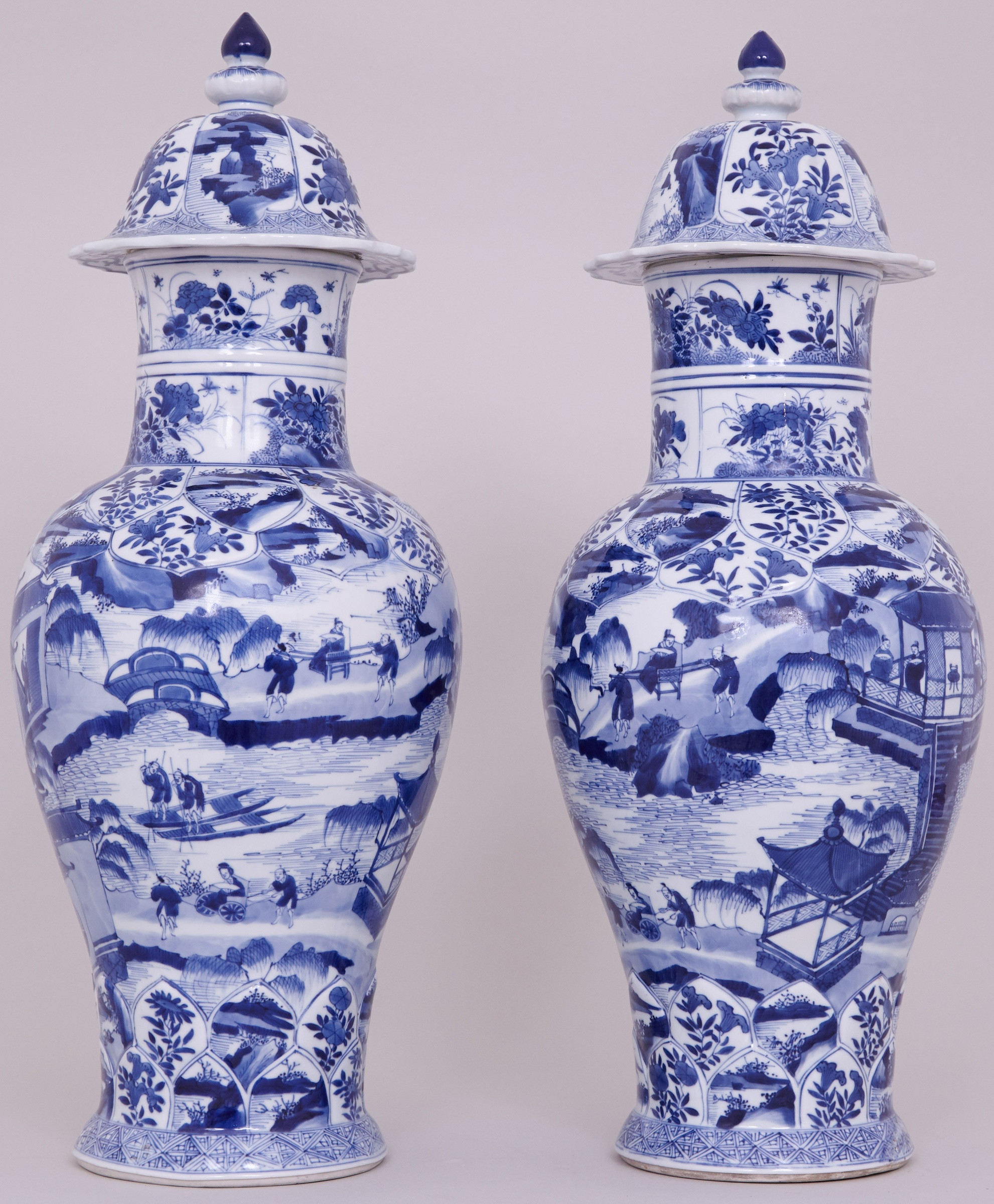 27 Unique Tall Cobalt Blue Glass Vase 2024 free download tall cobalt blue glass vase of a pair of highly unusual tall and fine chinese blue and white vases pertaining to a pair of highly unusual tall and fine chinese blue and white vases and cover