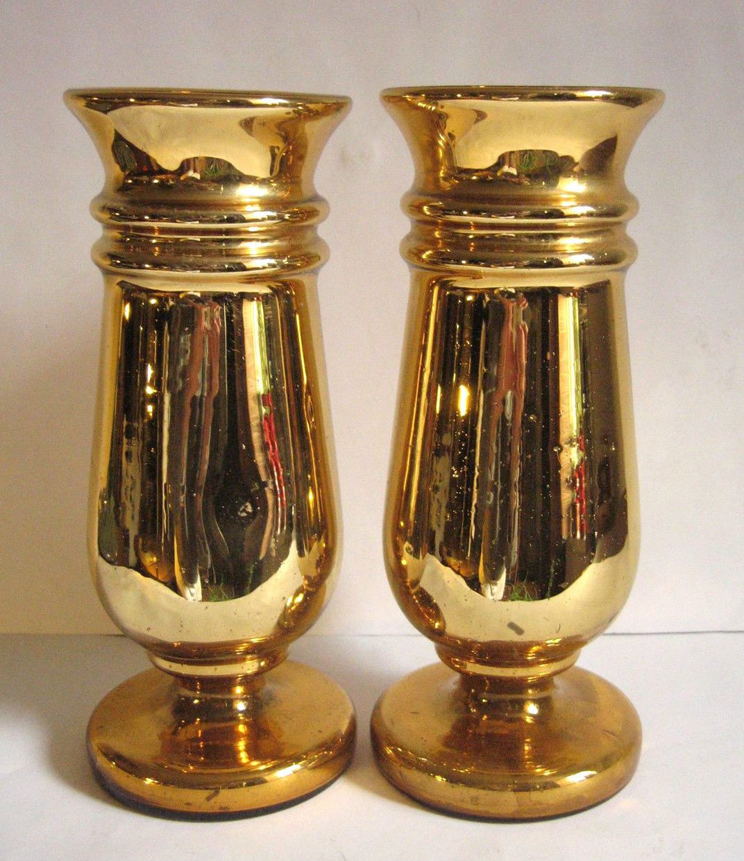 tall silver mercury glass vases of antique mercury glass vase pair gold original ebay vases inside antique mercury glass vase pair gold original ebay
