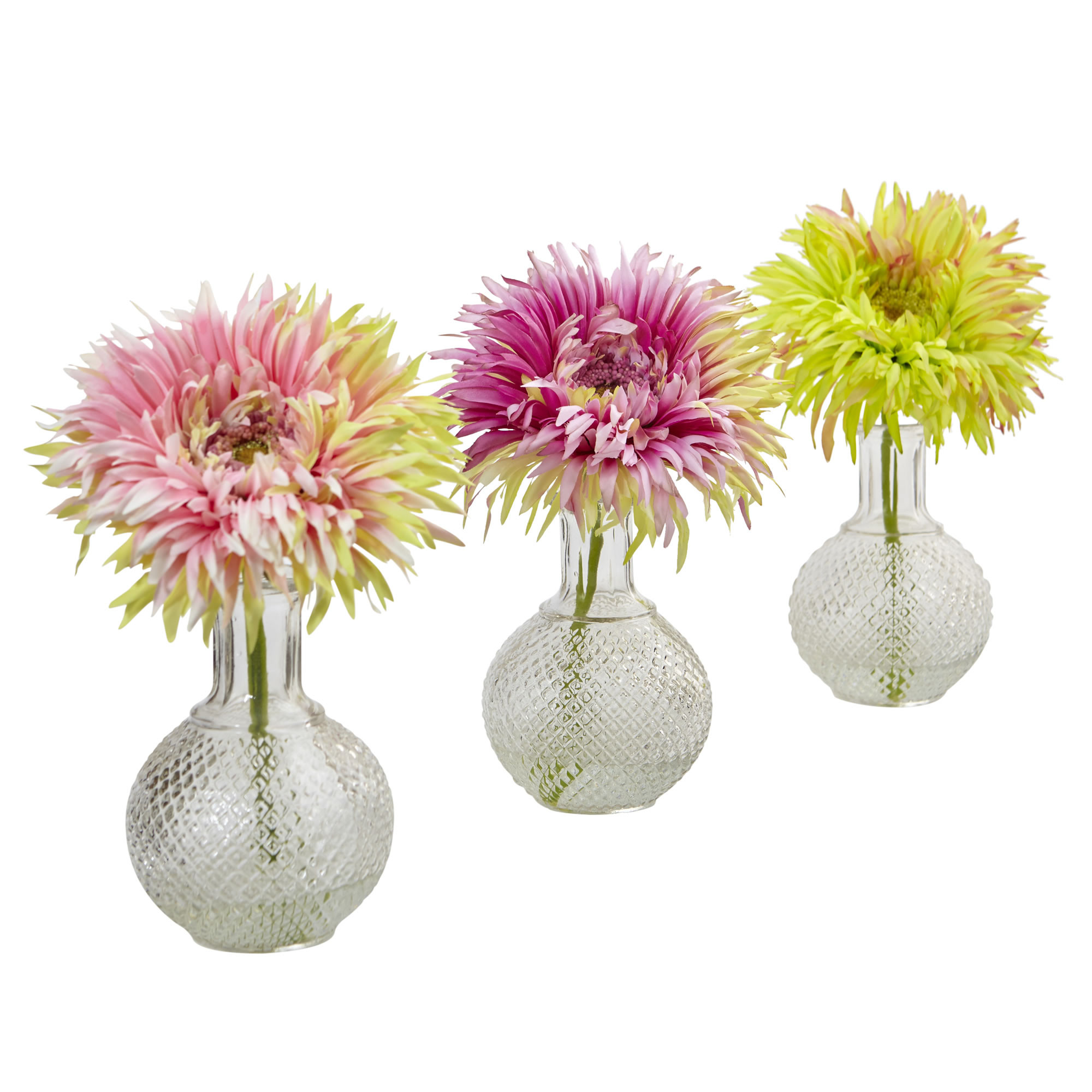 29 Fashionable Tall Thin Glass Vases 2024 free download tall thin glass vases of daisy with glass vase set of 3 nearly natural throughout share