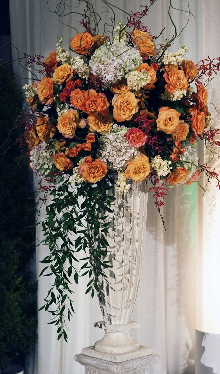 29 Fantastic Tall Vase Arrangements 2024 free download tall vase arrangements of floral and event design pinterest tall vases tall wedding with regard to love this elegant tall vase of orange blooms from hmrdesigns