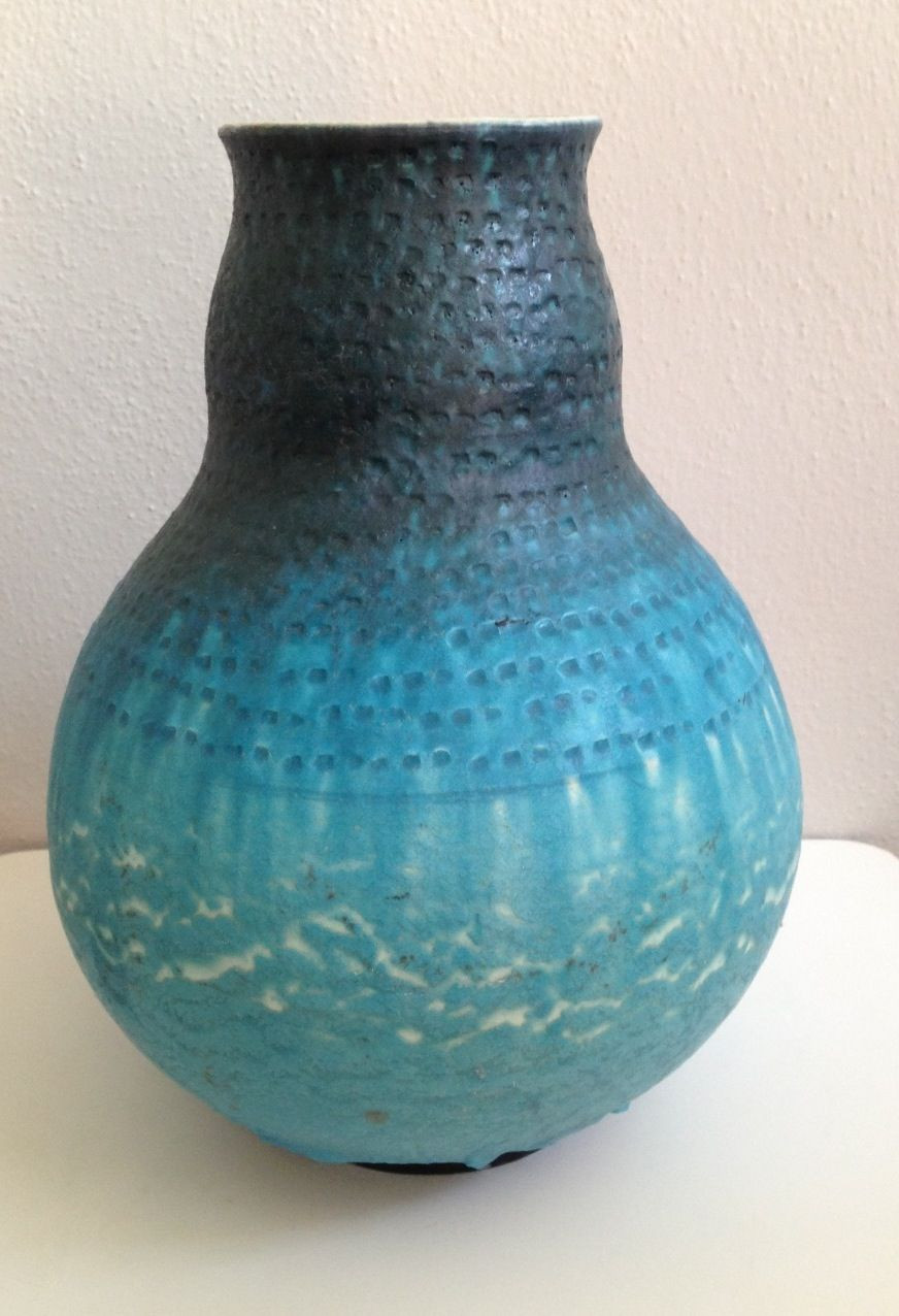 teal ceramic vase of alvino bagni glazed ceramic vase for raymor 1960s ceramica with regard to alvino bagni glazed ceramic vase for raymor 1960s