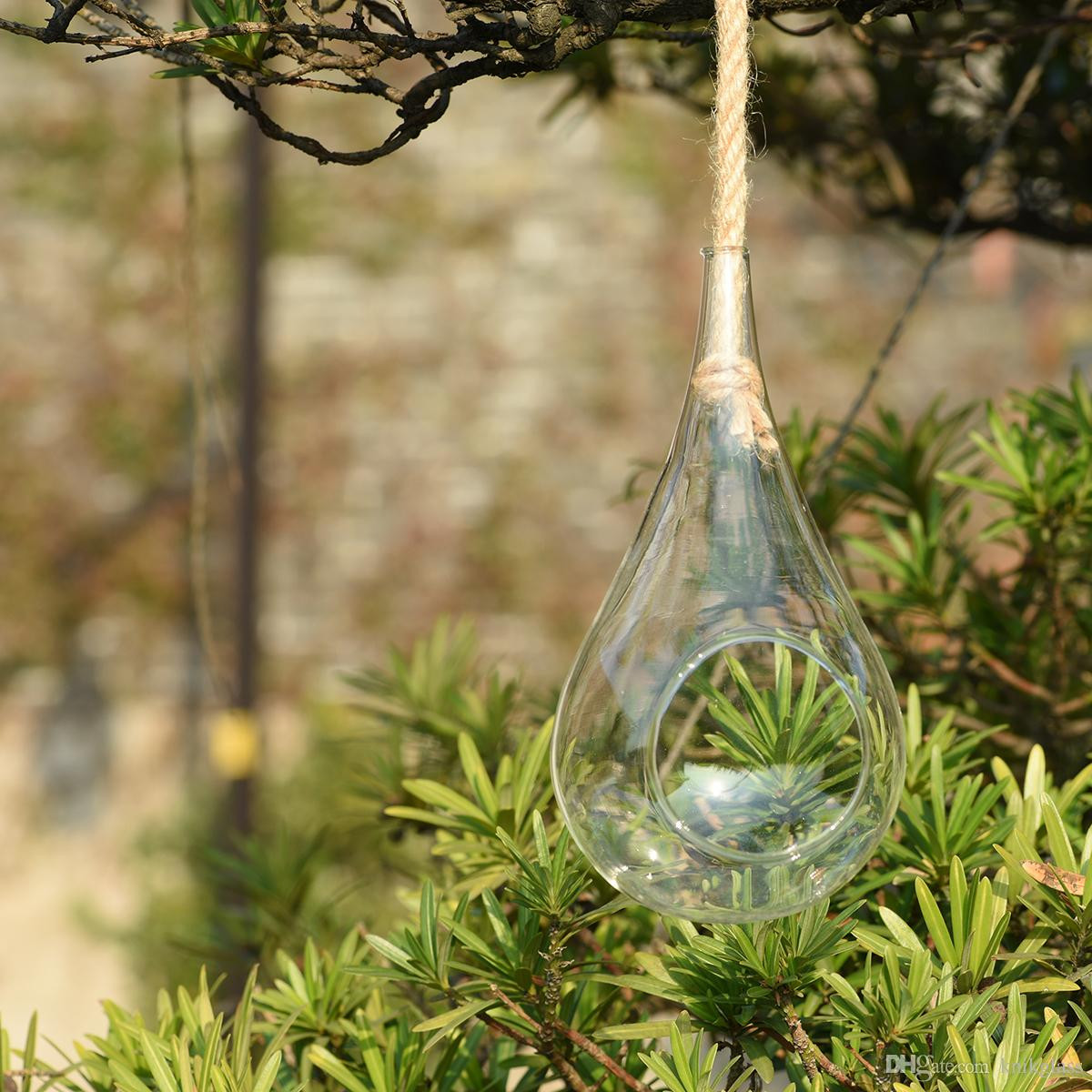 14 Wonderful Teardrop Wall Vase 2024 free download teardrop wall vase of 2018 11 inch height large glass drop globeheld by rope hanging within 11 inch height large glass drop globeheld by rope hanging glass teardrop shape