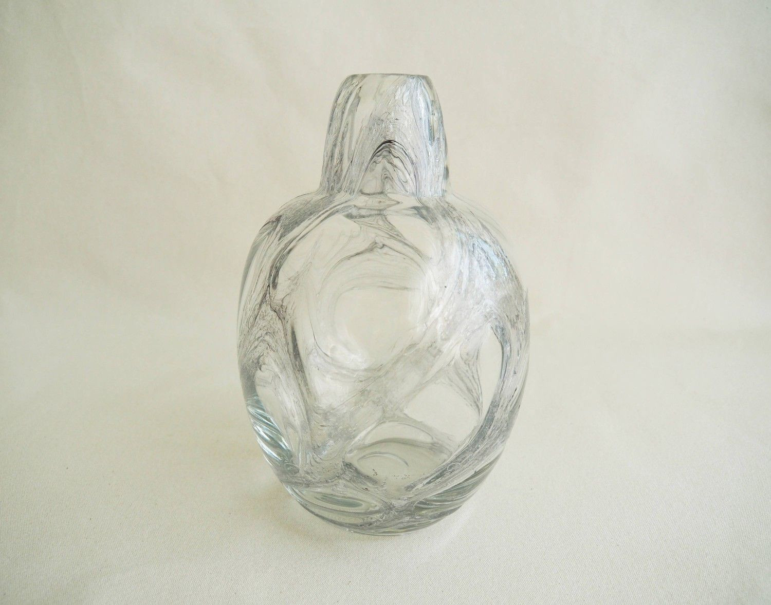 Thin Glass Vase Of Rare Vintage Czech Clear Glass Midcentury Vase Our Treasures for Intended for Rare Vintage Vase Made From Clear Glass In Czechoslovakia During the Second Half Of the 20th