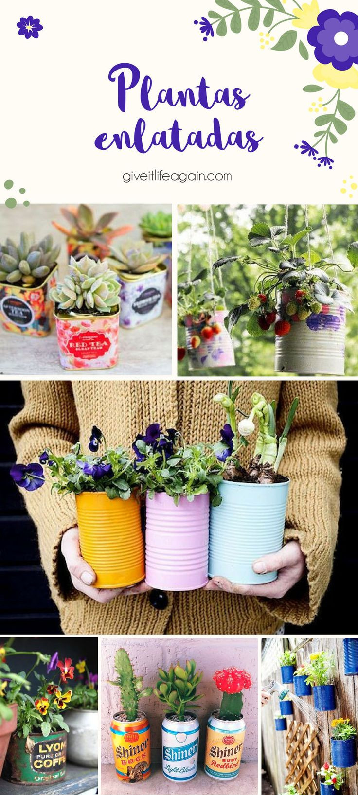 24 Nice Tin Can Vase Ideas 2024 free download tin can vase ideas of 548 best botes decorativos images on pinterest craft decoupage for diy colorful tin can planter